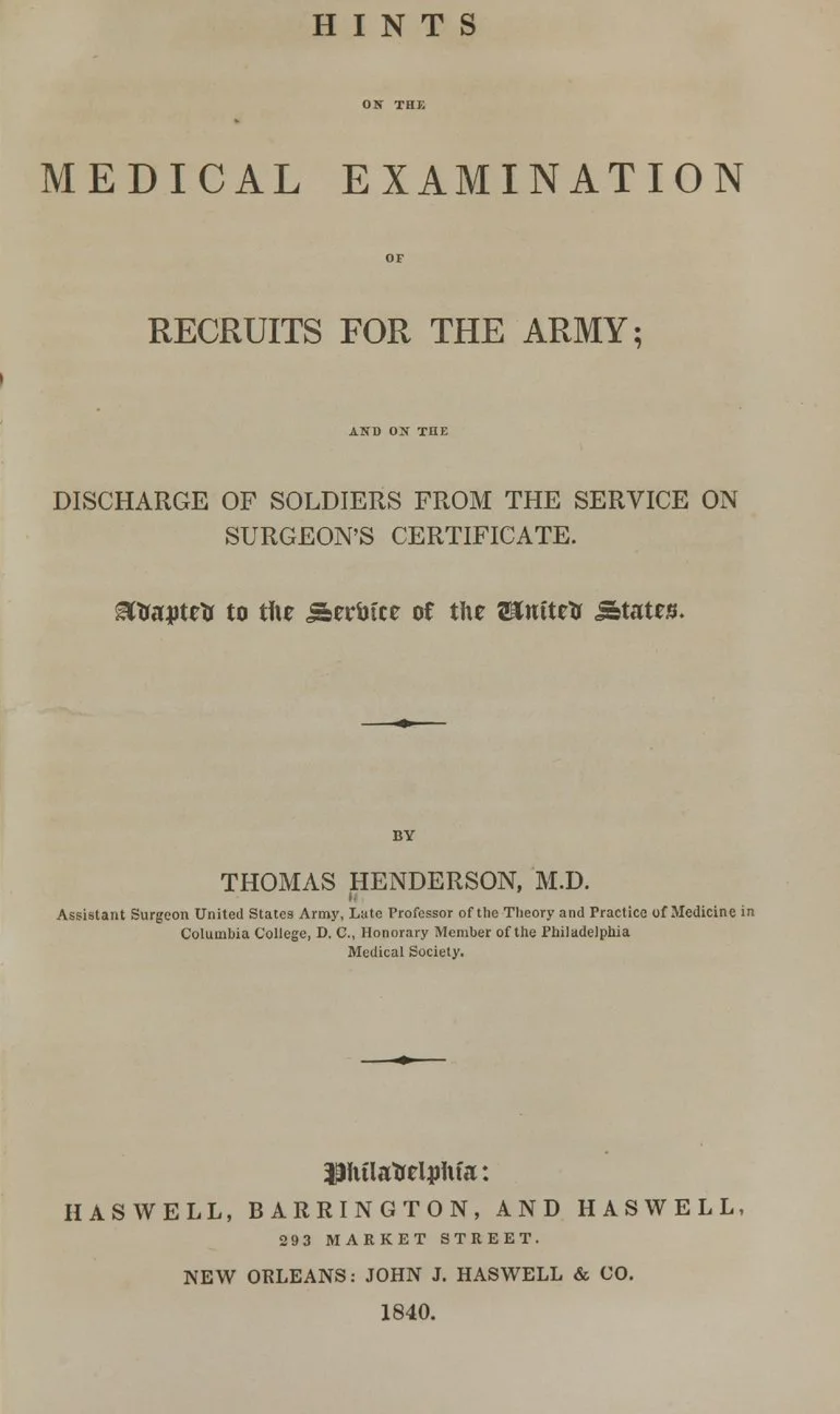  The cover of Dr. Henderson’s book wirtten in 1840 