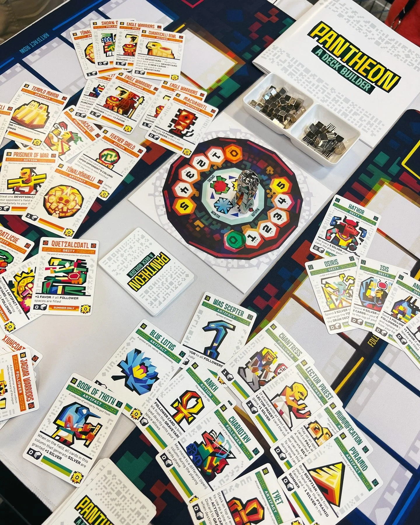 Hope to see you at PAX WEST today! Come visit us in the table top area on Summit Level 2. 

#pantheongame#gnbngames#new#twoplayer#deckbuilder#gamenight#boardgame#boardgamegeek#tabletopgaming#tabletopgame#boardgamesofinstagram#paxwest2024#paxwest