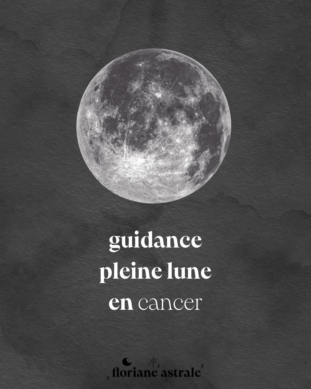 🌑 C&rsquo;est la Pleine Lune en cancer ♋️ aujourd&rsquo;hui samedi 3 janvier ✨

🌞 Je t&rsquo;ai pr&eacute;par&eacute; une guidance pour vivre au mieux ce passage qui s&rsquo;annonce puissant : r&ecirc;ve lucide, intuition d&eacute;cupl&eacute;e, gu