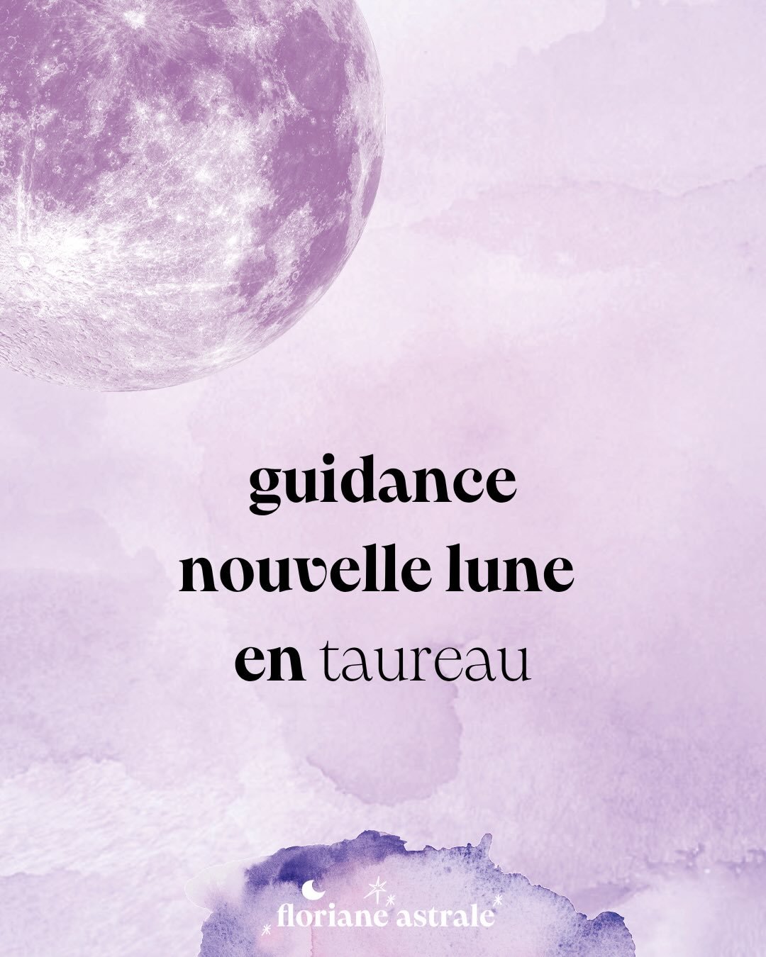 🔮 Nouvelle lune en taureau ♉️ aujourd&rsquo;hui 

🌙 Je t&rsquo;ai pr&eacute;par&eacute; une guidance comme d&rsquo;hab pour te pr&eacute;parer aux &eacute;nergies de cette lunaison puissante.

💥 Et si t&rsquo;as besoin de plus, que t&rsquo;es subm