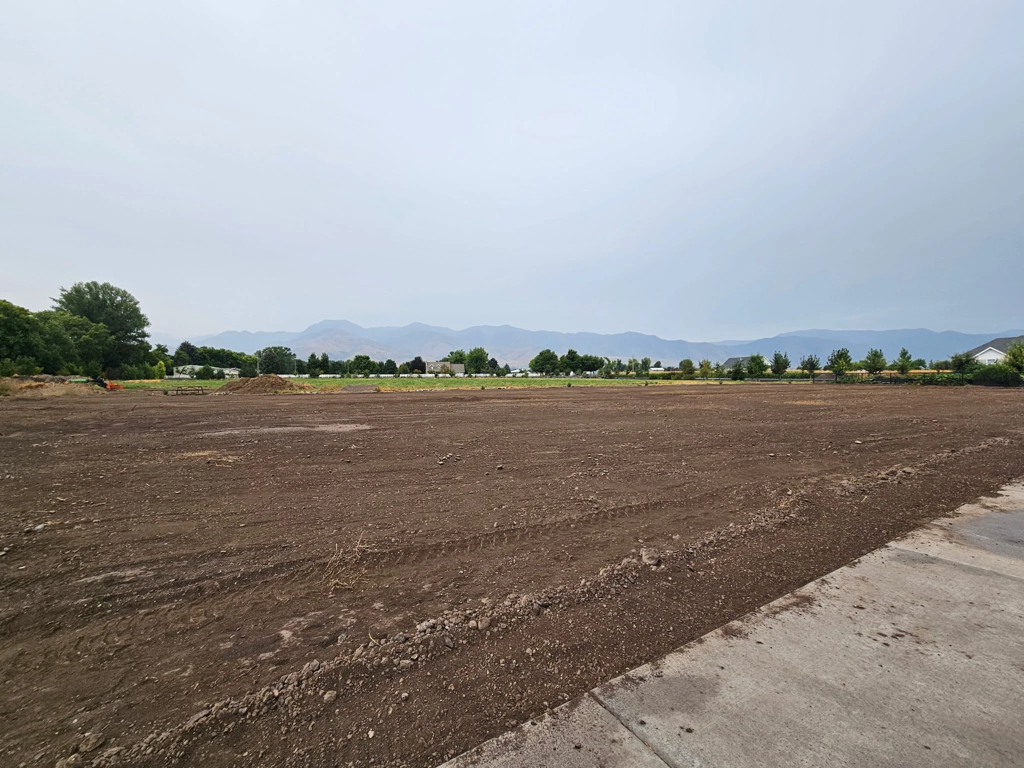 Commercial Landscaping in progress Davis County Utah