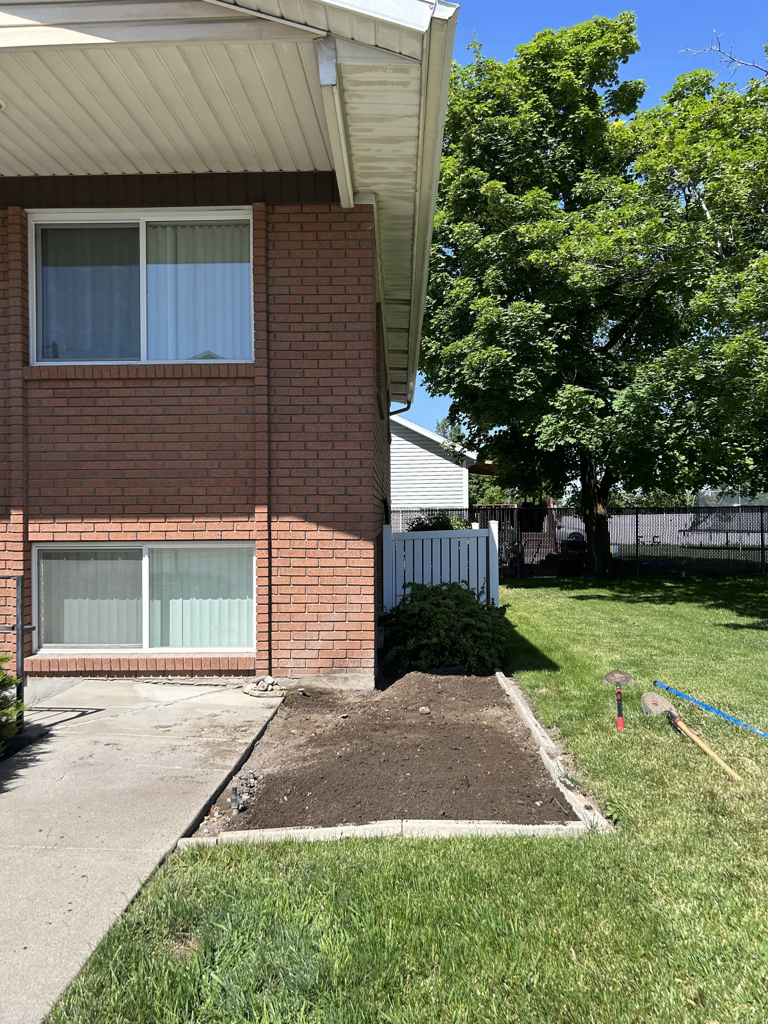 Flower Bed Remodel and Rock install in Davis County, Utah