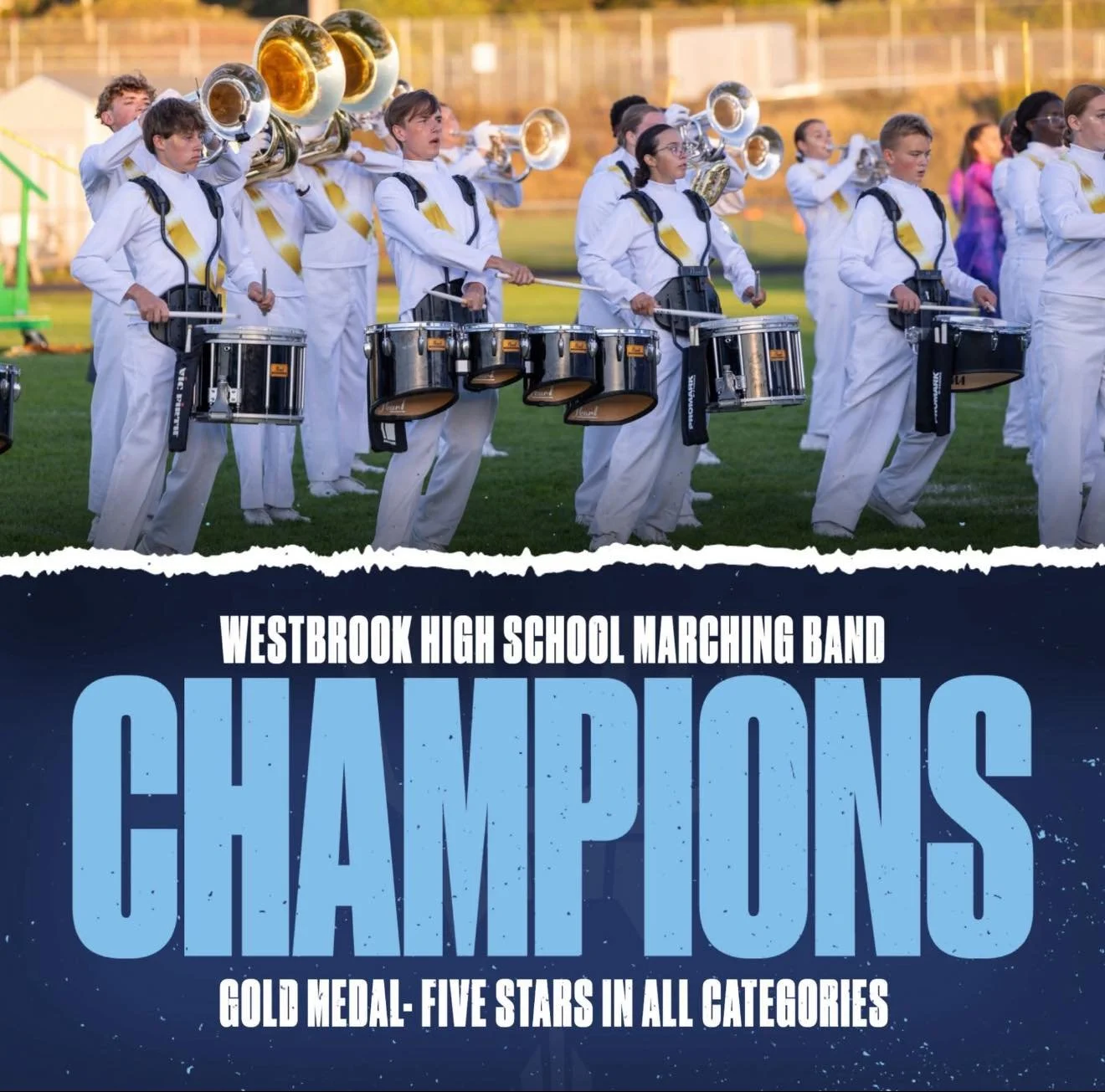 So proud of all of the marching band kids and their incredible staff memebers who teach them.  What a great season you have all had! 
I feel so honored that my son gets to experience this! 💙