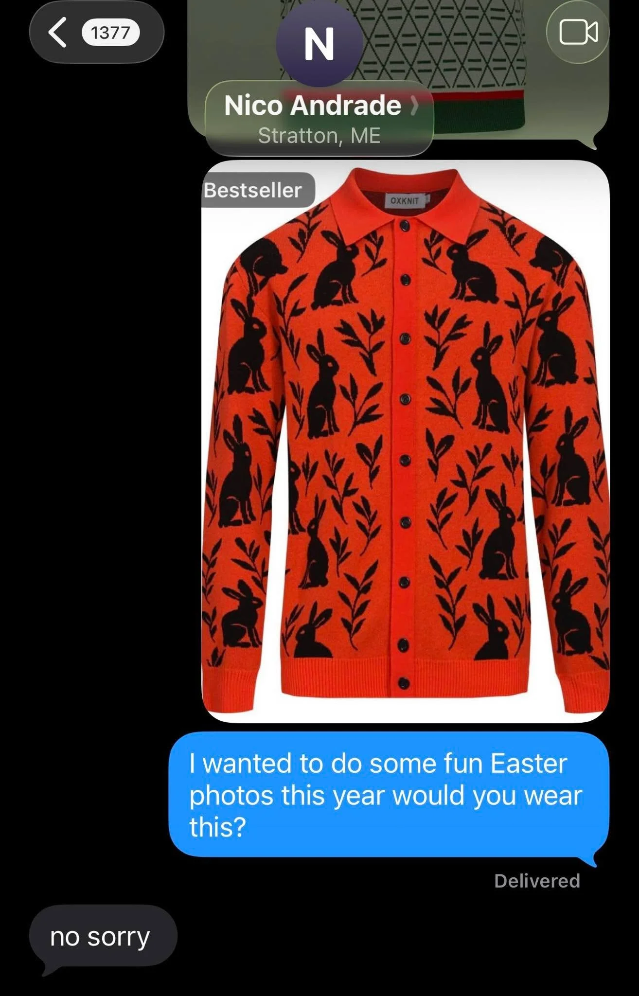 At least he said sorry?