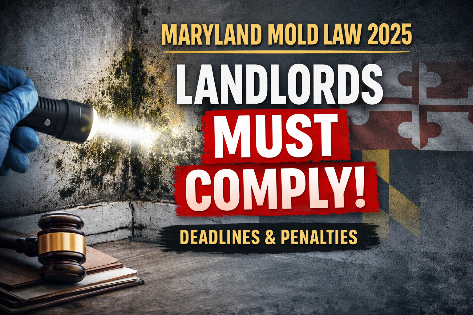 Maryland Mold Law 2025: Landlords Must Comply — Or Risk Rent Escrow and Lawsuits