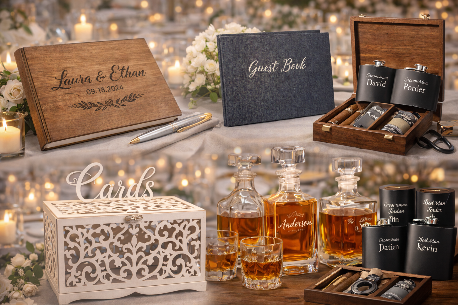 Customized wedding gifts and favors