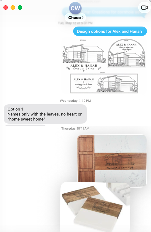 actual design approval and mock ups text