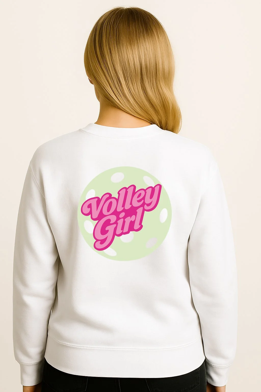 VOLLEY GIRL WHITE fleece WOMEN BACK.JPG