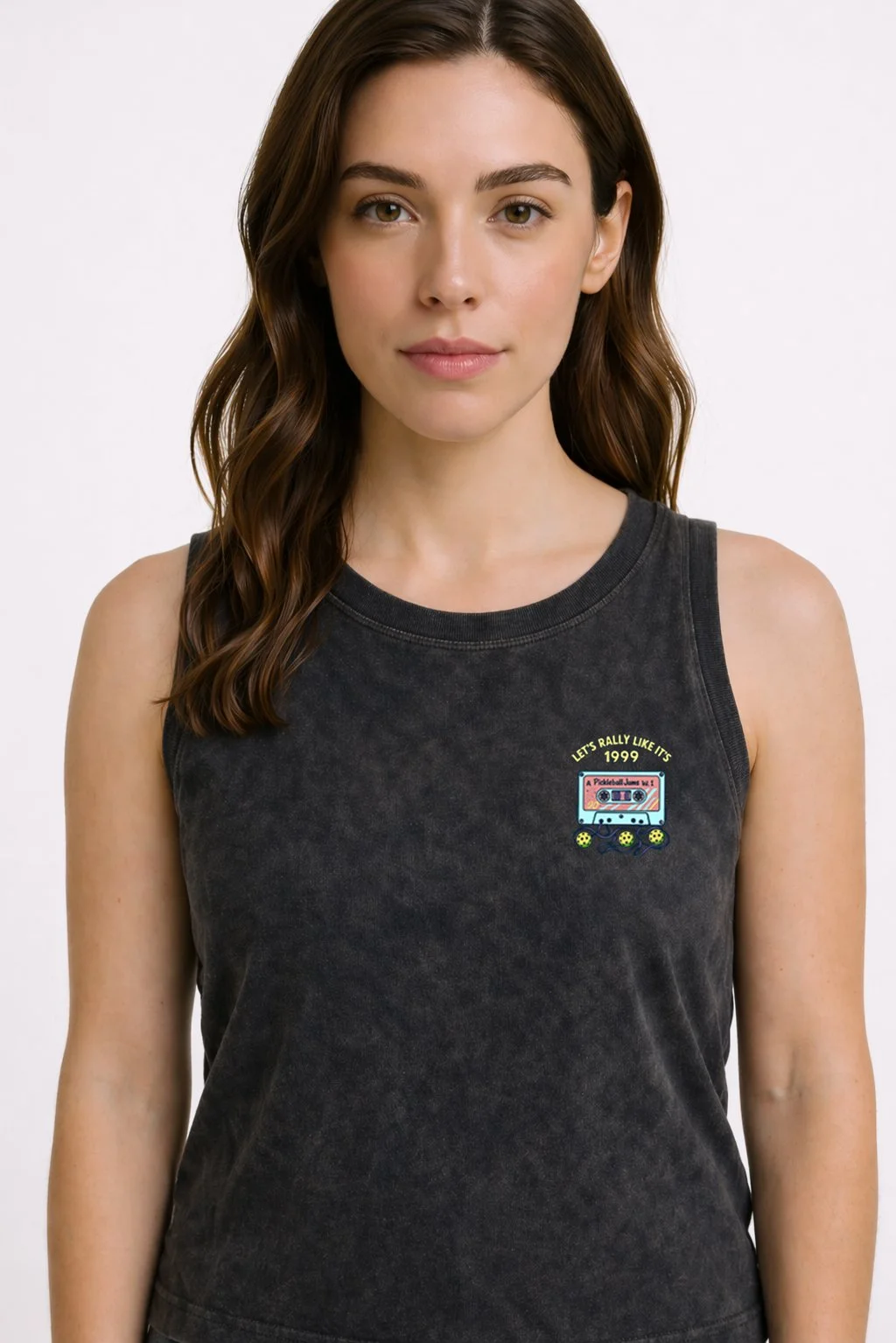 RALLY LIKE WOMEN TANK  BLACK mineral front.jpg