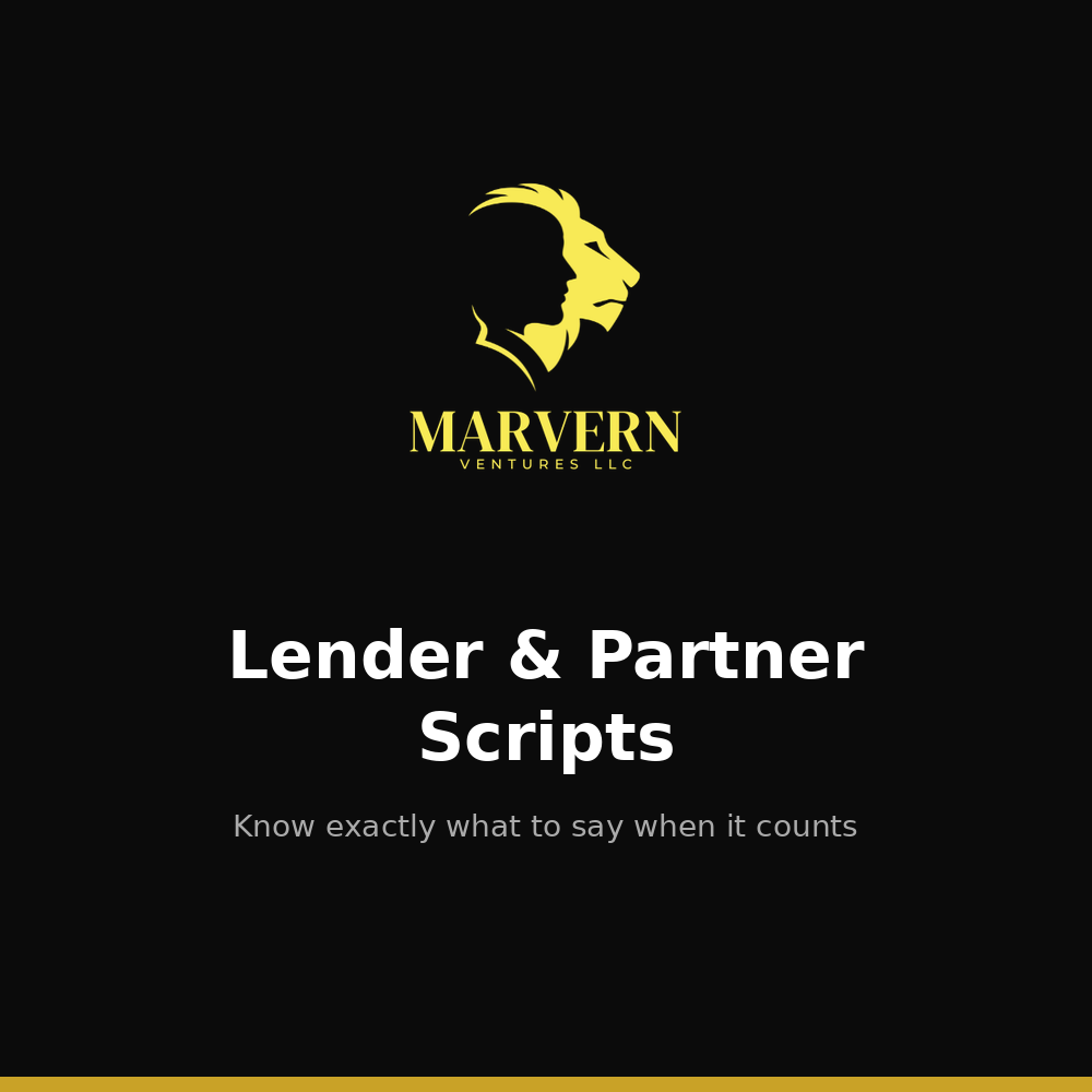 Lender & Partner Scripts