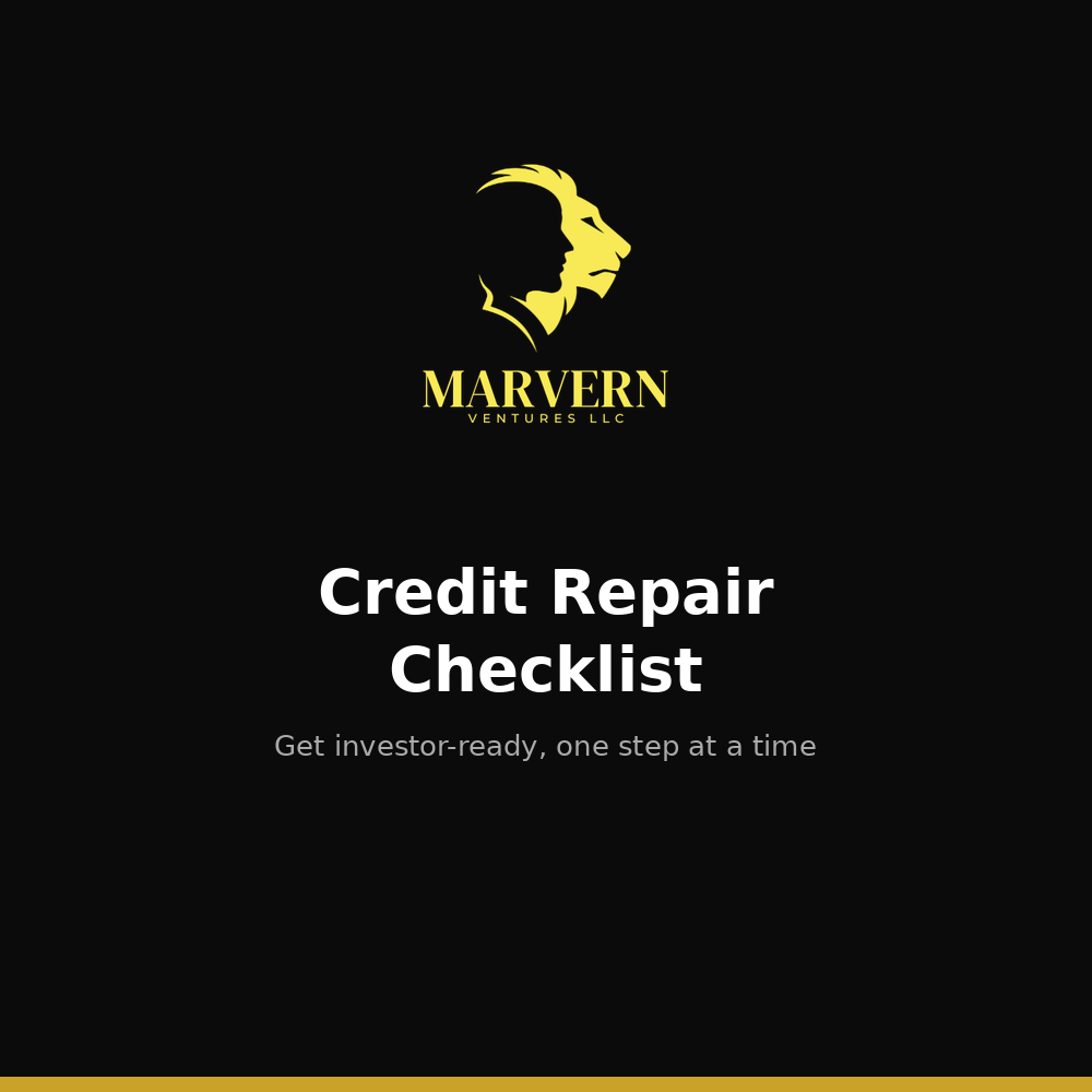 Credit Repair checklist