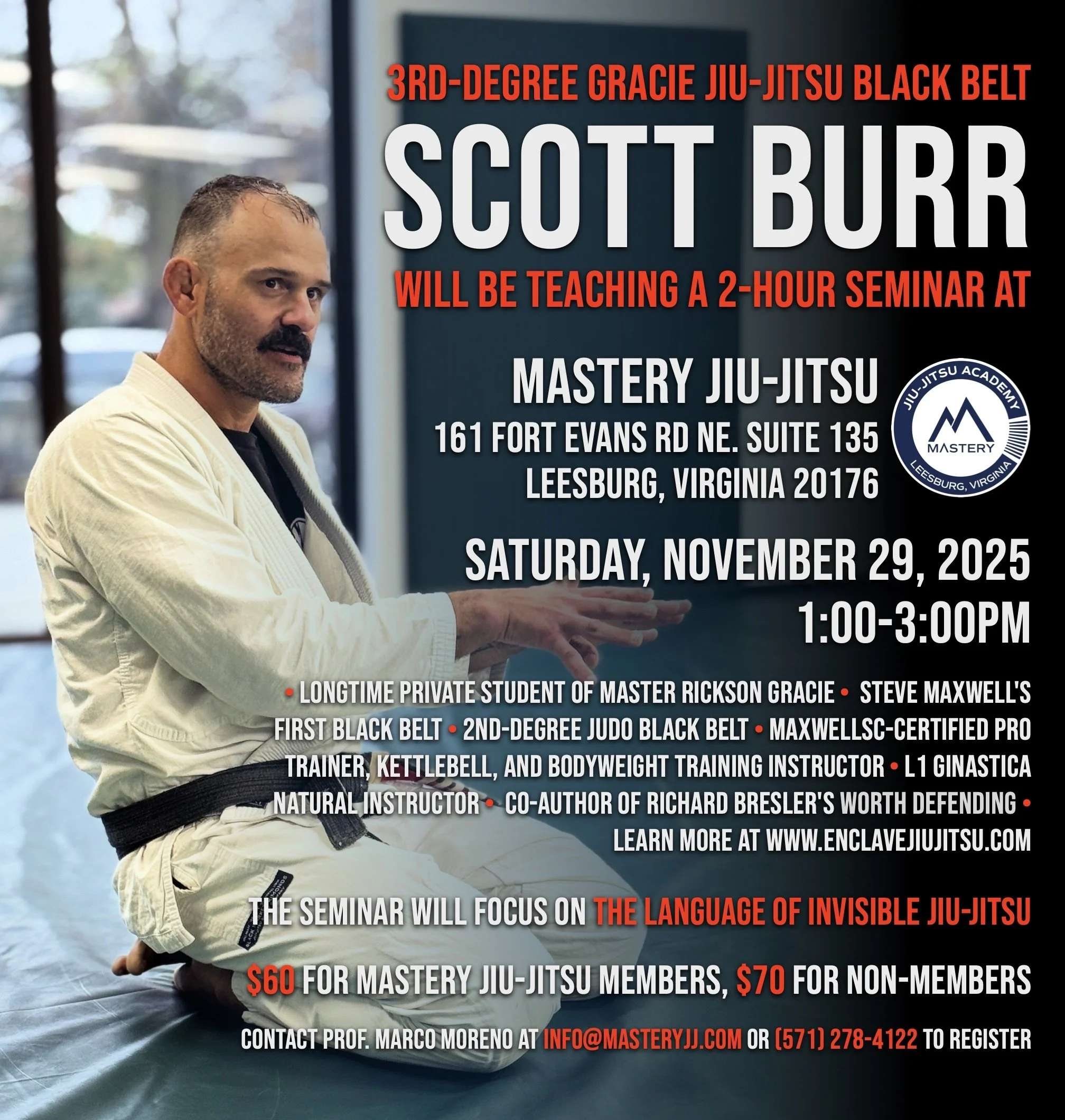 Jiu-Jitsu Seminar with Scott Burr – Leesburg
