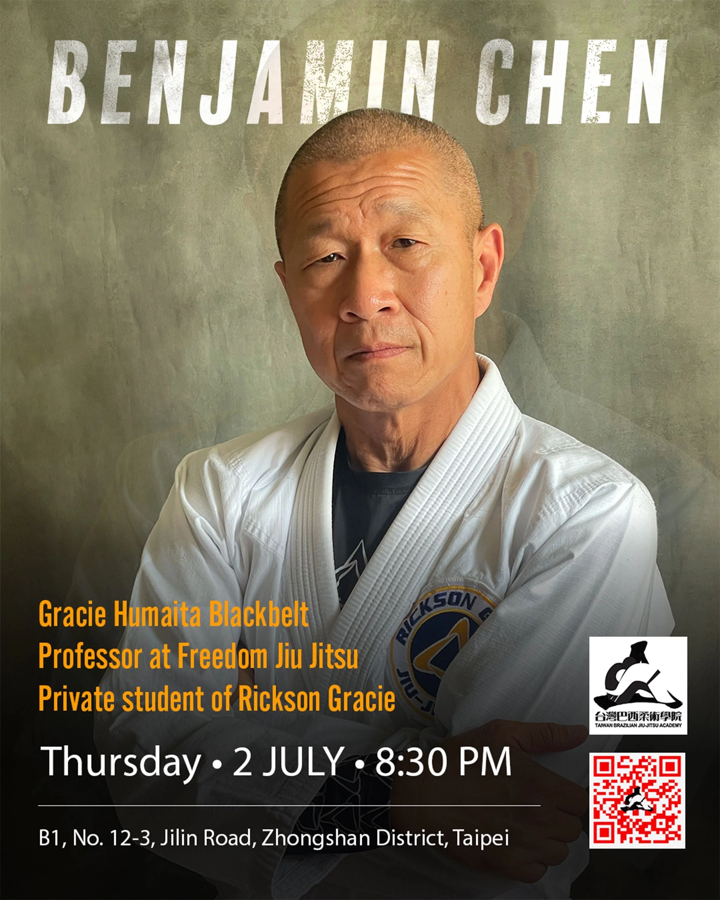 Jiu-Jitsu Seminar with Benjamin Chen - Taipei