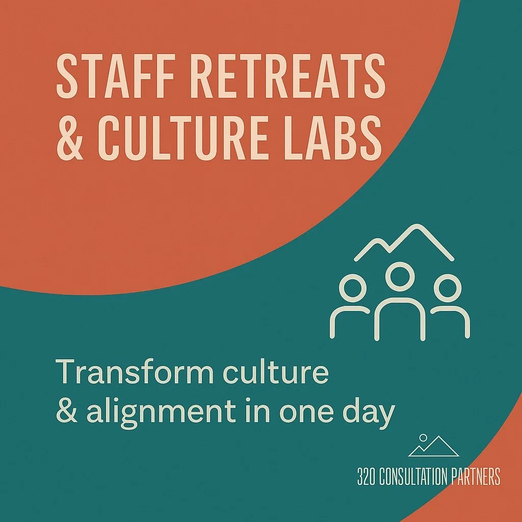 🌟 Transform Your Team in One Day 🌟

Culture doesn&rsquo;t just happen &mdash; it&rsquo;s built intentionally.

Our Staff Retreats &amp; Culture Labs bring clarity, alignment, and renewed energy to your team in a single, focused experience.

Think s