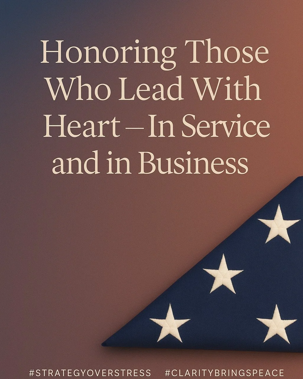 Today, we honor the men and
women who&rsquo;ve served our country with courage,
discipline, and integrity.

For me, this day always brings to mind my uncle &mdash; a
Vietnam veteran and one of the kindest, most
big-hearted people I know. His quiet st