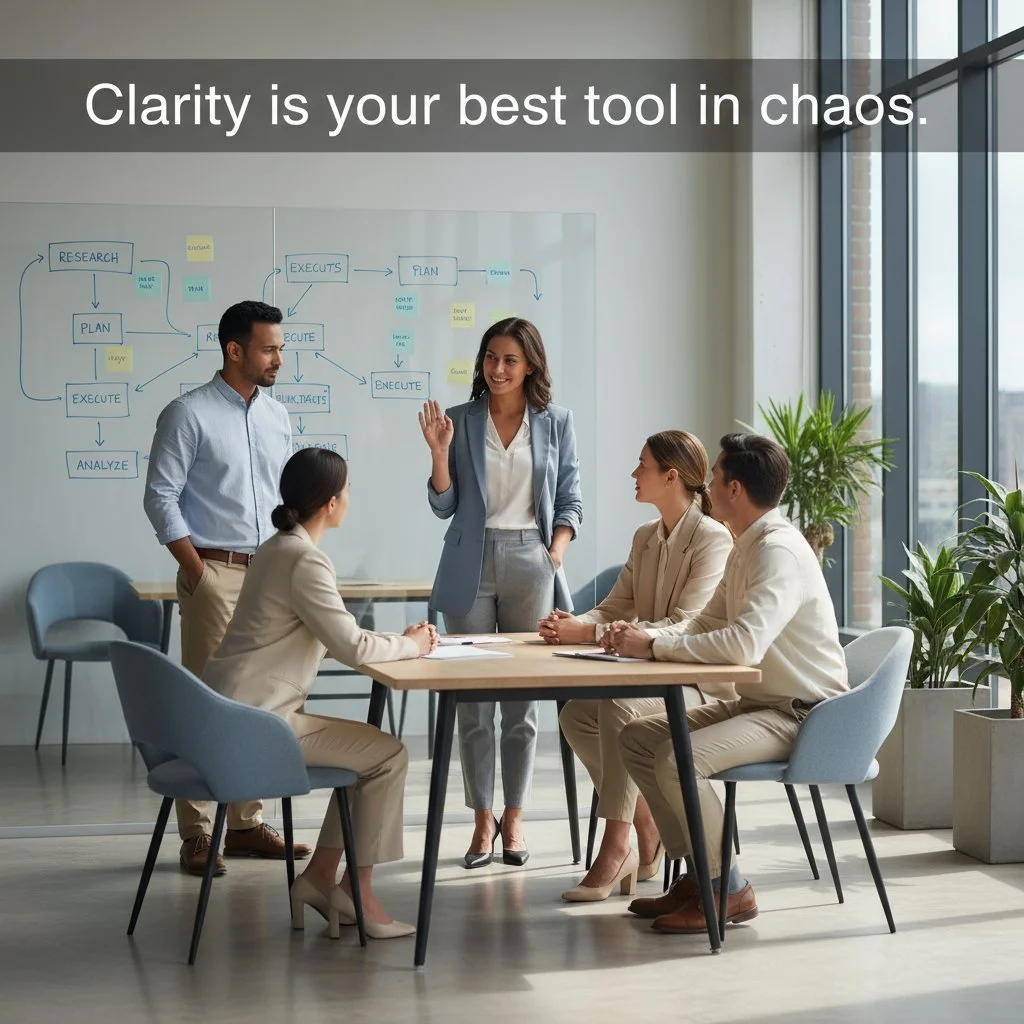 Clarity is your best tool in chaos.

When everything feels urgent, most teams react instead of pausing. That pause is where real solutions start. Strategic clarity isn&rsquo;t just a buzzword. It&rsquo;s how leaders create space for better decisions 