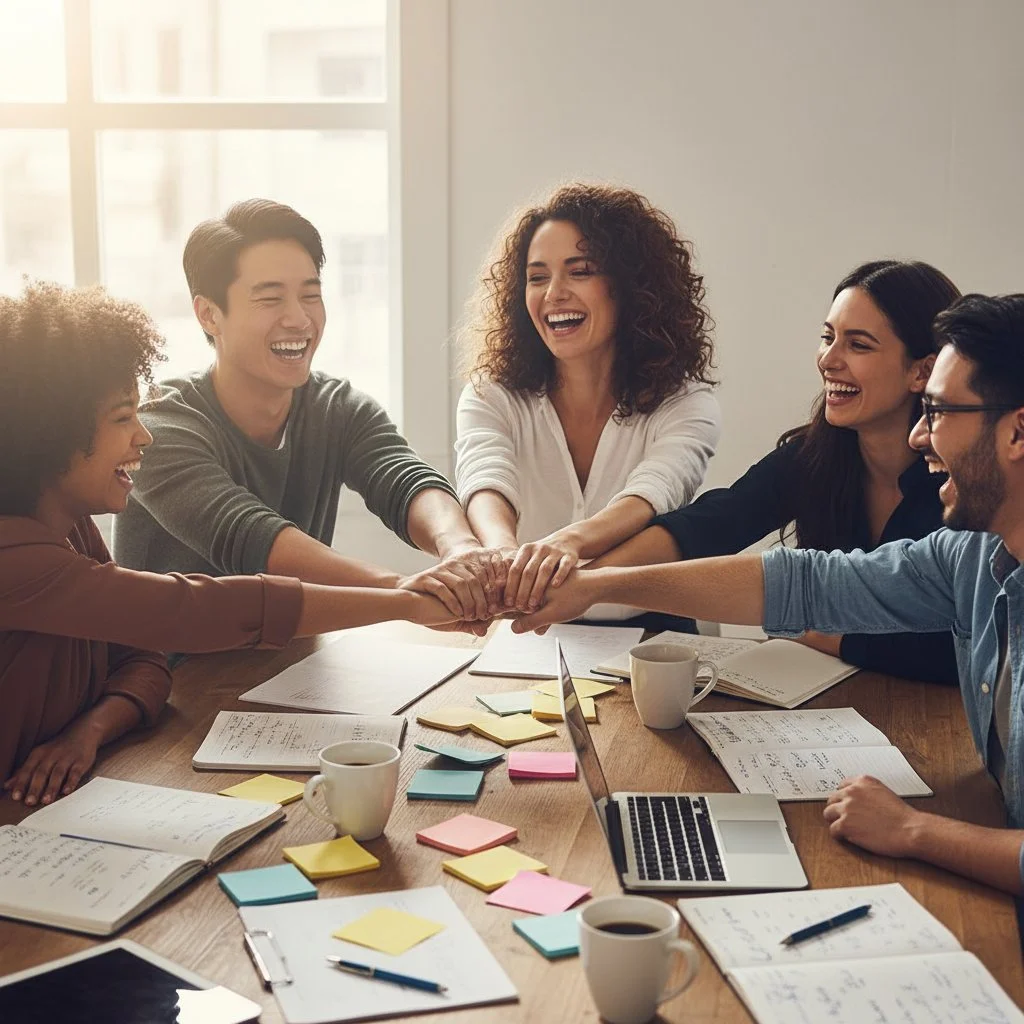 Real strategy happens around real tables.

Ever wonder what it looks like to truly partner with your business consultant? Picture this: hands in, notebooks open, laughter and honest questions filling the room. That&rsquo;s where alignment starts. Not