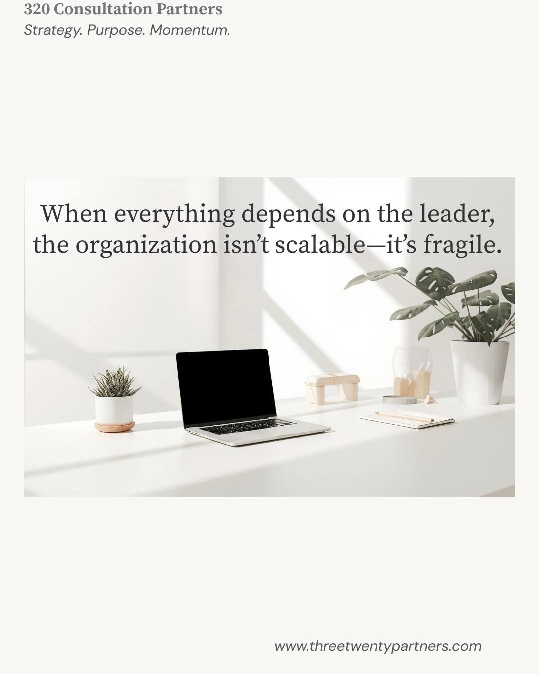 When everything depends on the leader, the organization may look strong.

But it&rsquo;s actually fragile.

If every decision, problem, and approval flows through one person:
&bull; Bottlenecks form
&bull; Teams hesitate to act
&bull; Growth slows
&b