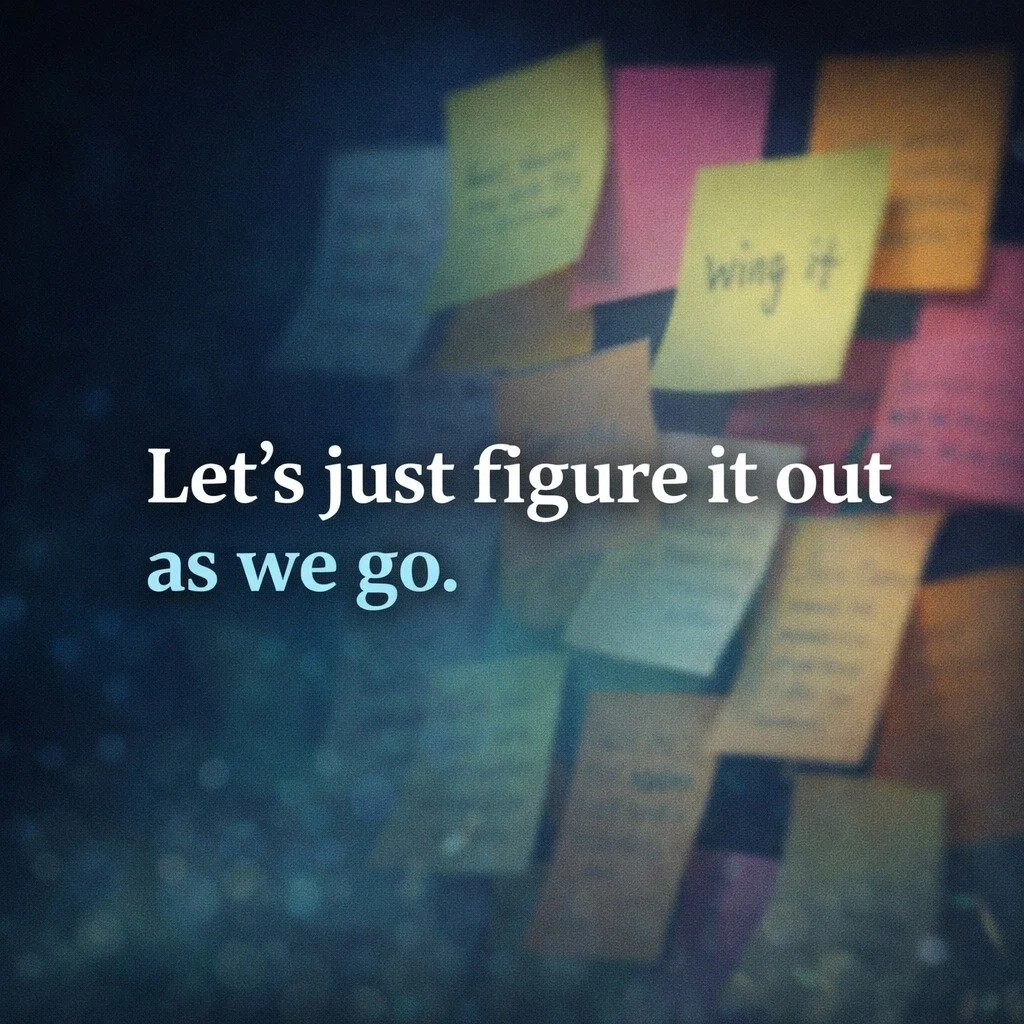&ldquo;Let&rsquo;s just figure it out as we go.&rdquo;

It sounds flexible.
It feels productive.

But over time, it creates:

Rework
Miscommunication
Decision fatigue
Team frustration

And eventually&hellip; burnout.

Strong organizations don&rsquo;t