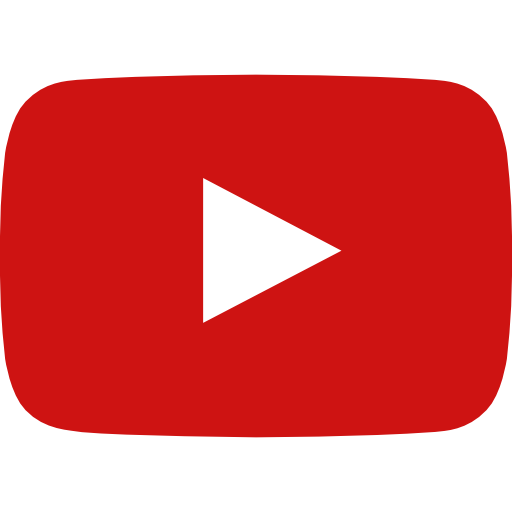 YouTube logo with red play button