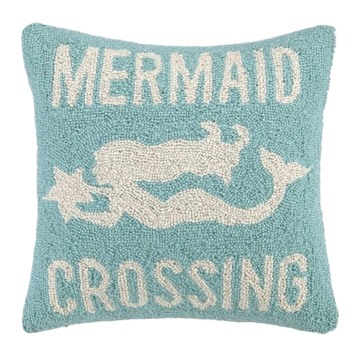 Mermaid Crossing Pillow