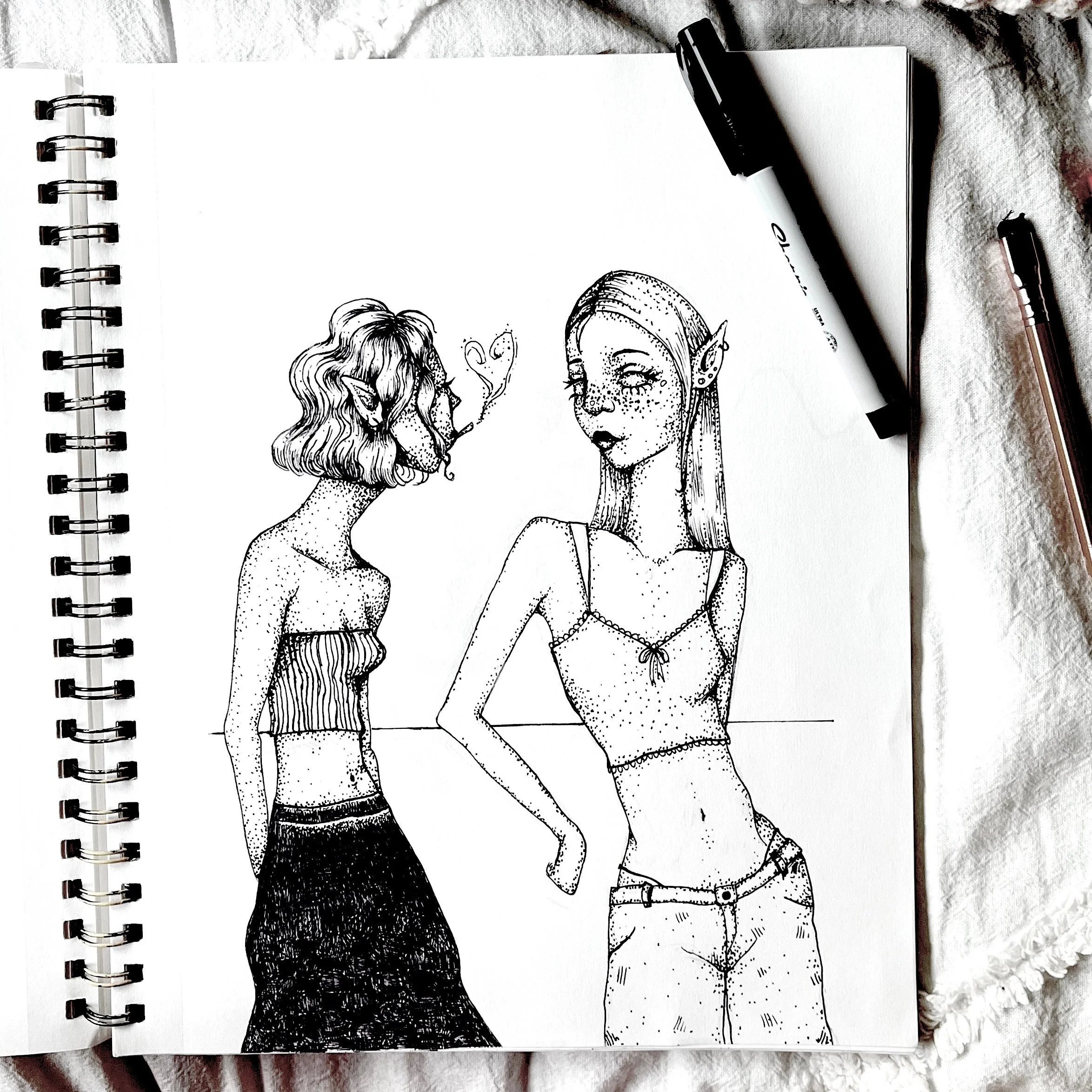 Girls!
from june 23- sharpie on paper