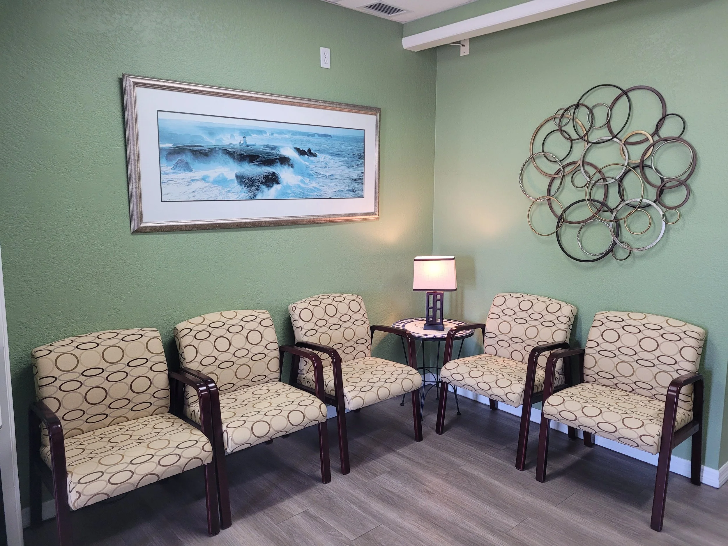 Inviting and comfortable Waiting room