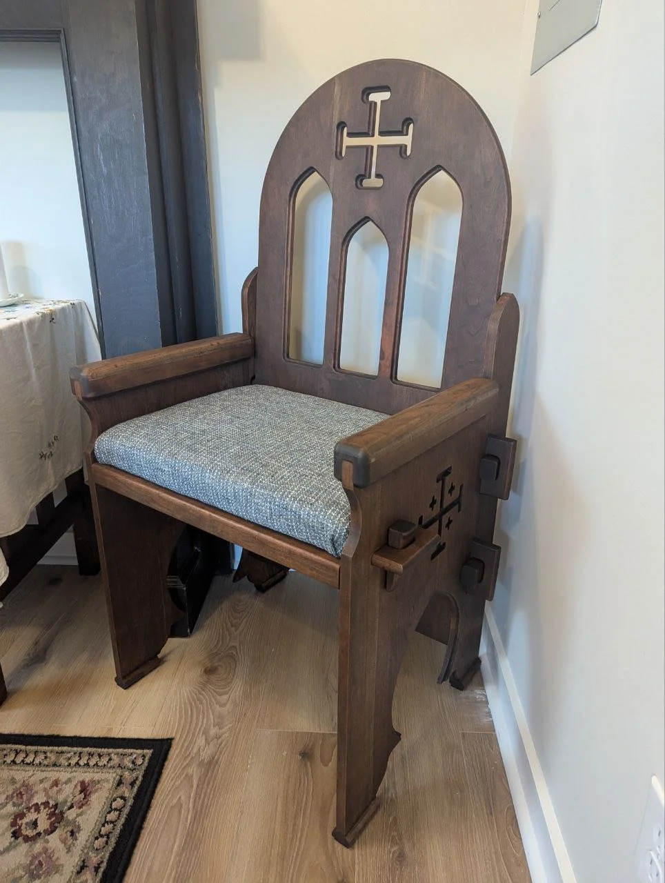 Medieval High Back Chair for private chapel