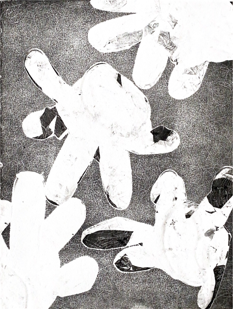 "Swimming Turtles"
Monoprint