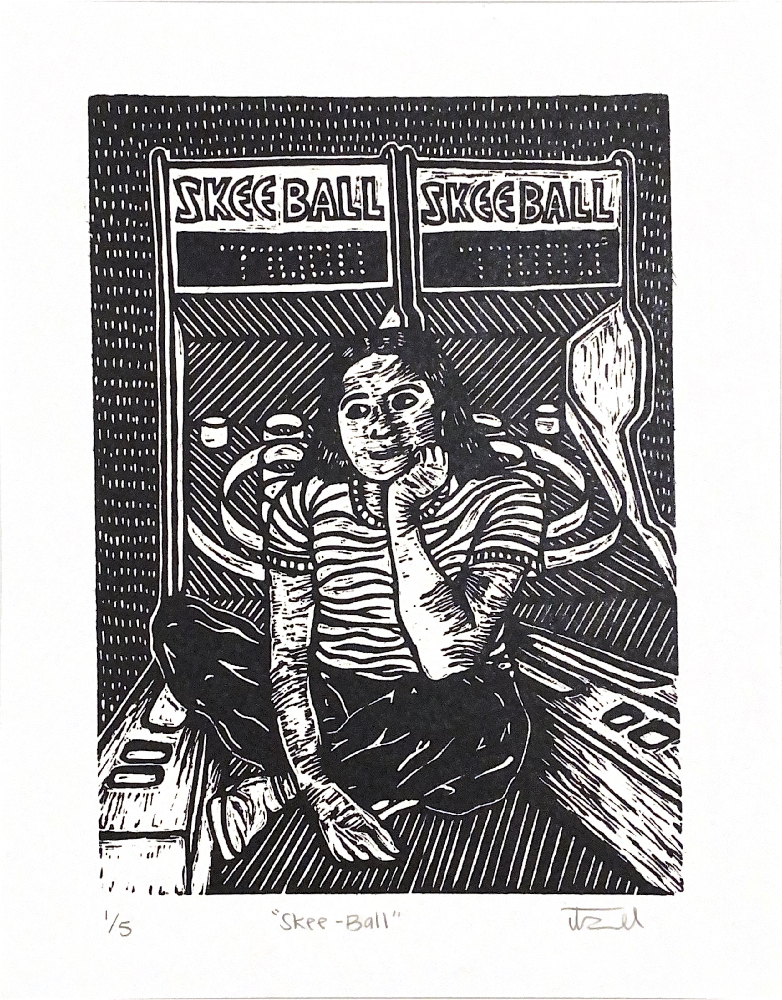"Skee-Ball"
Relief Print