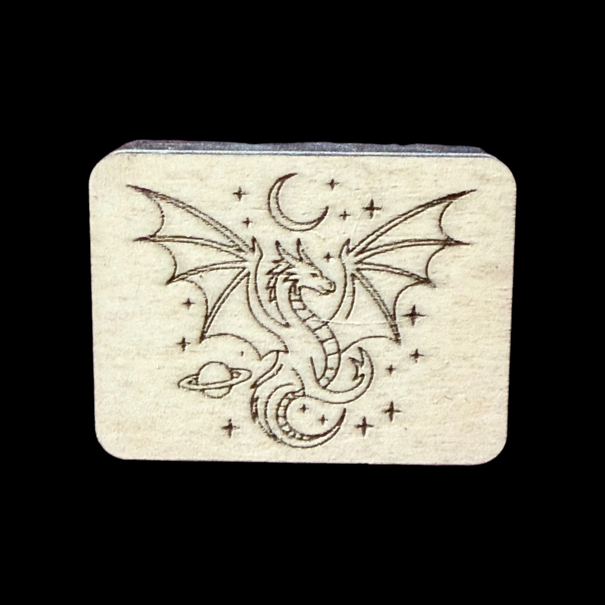 Dragon – Handcrafted Engraved Wooden Mahjong Tiles - Various Sizes