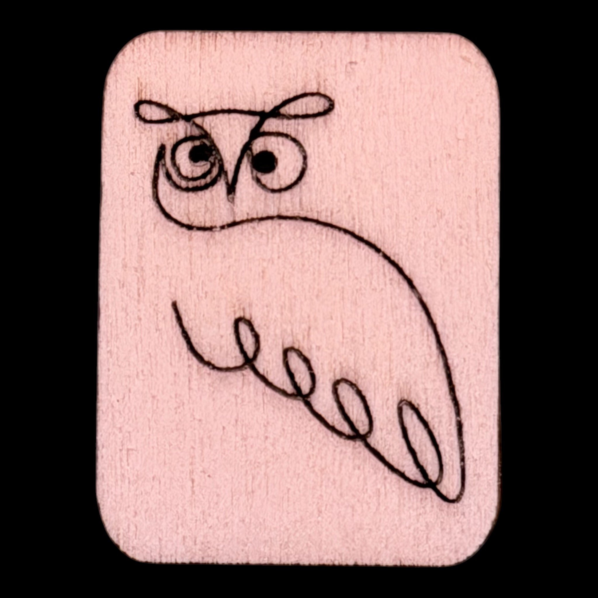 Owls – Handcrafted Engraved Wooden Mahjong Tiles - Various Sizes