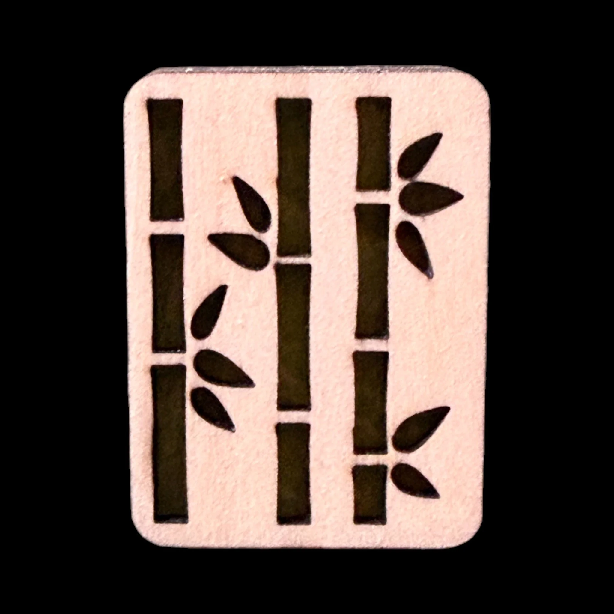 Cutout Bamboo – Handcrafted Engraved Wooden Mahjong Tiles - Various Sizes