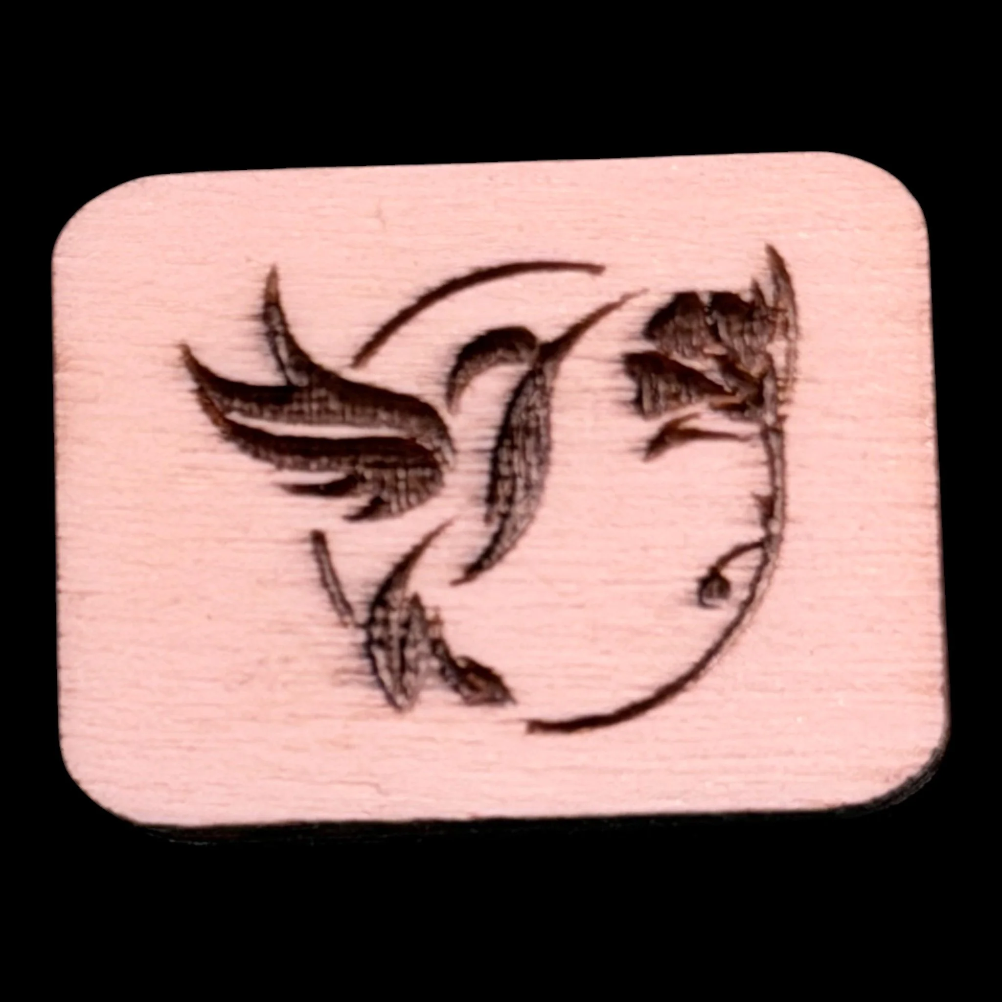 Hummingbird – Handcrafted Engraved Wooden Mahjong Tiles - Various Sizes