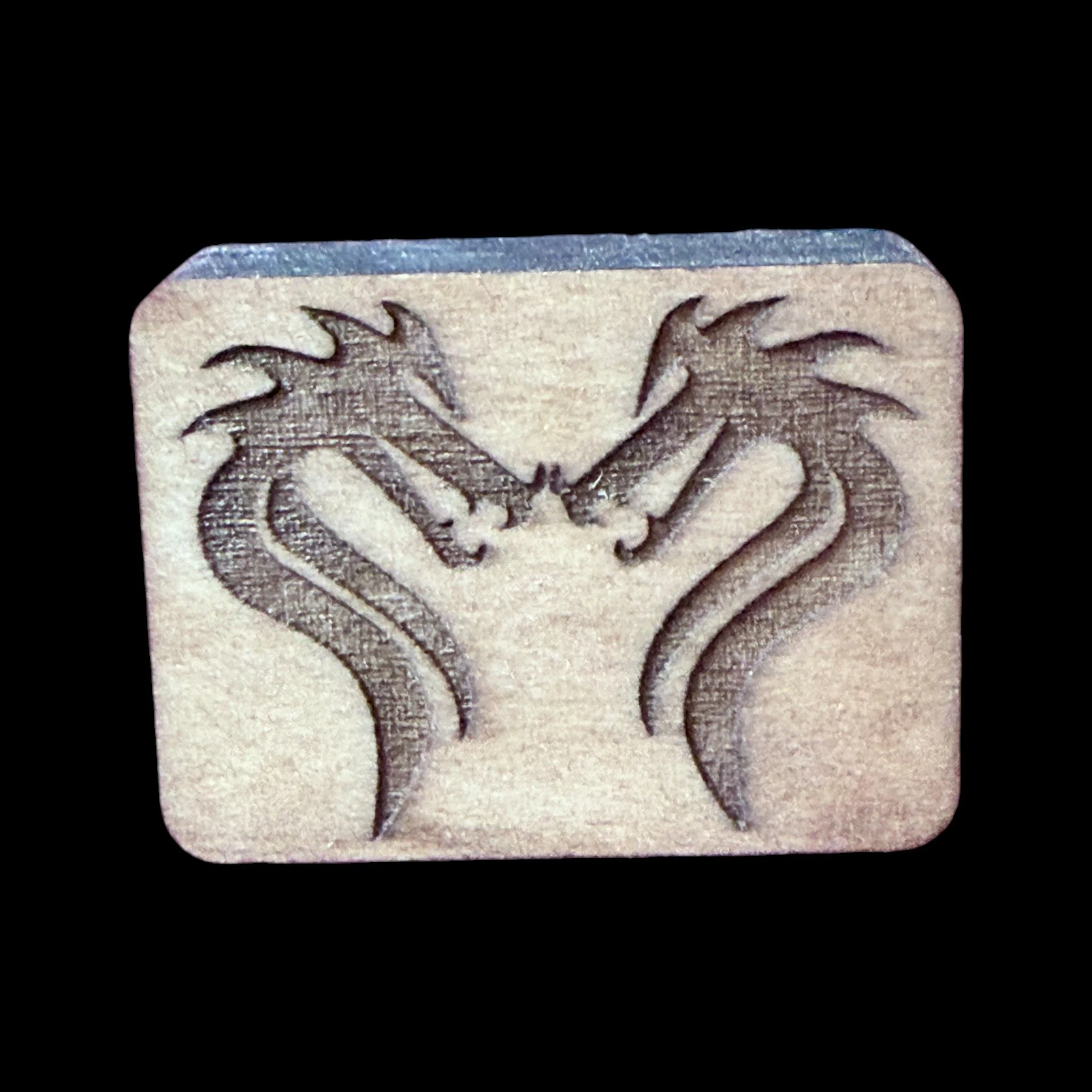 Dragon – Handcrafted Engraved Wooden Mahjong Tiles - Various Sizes
