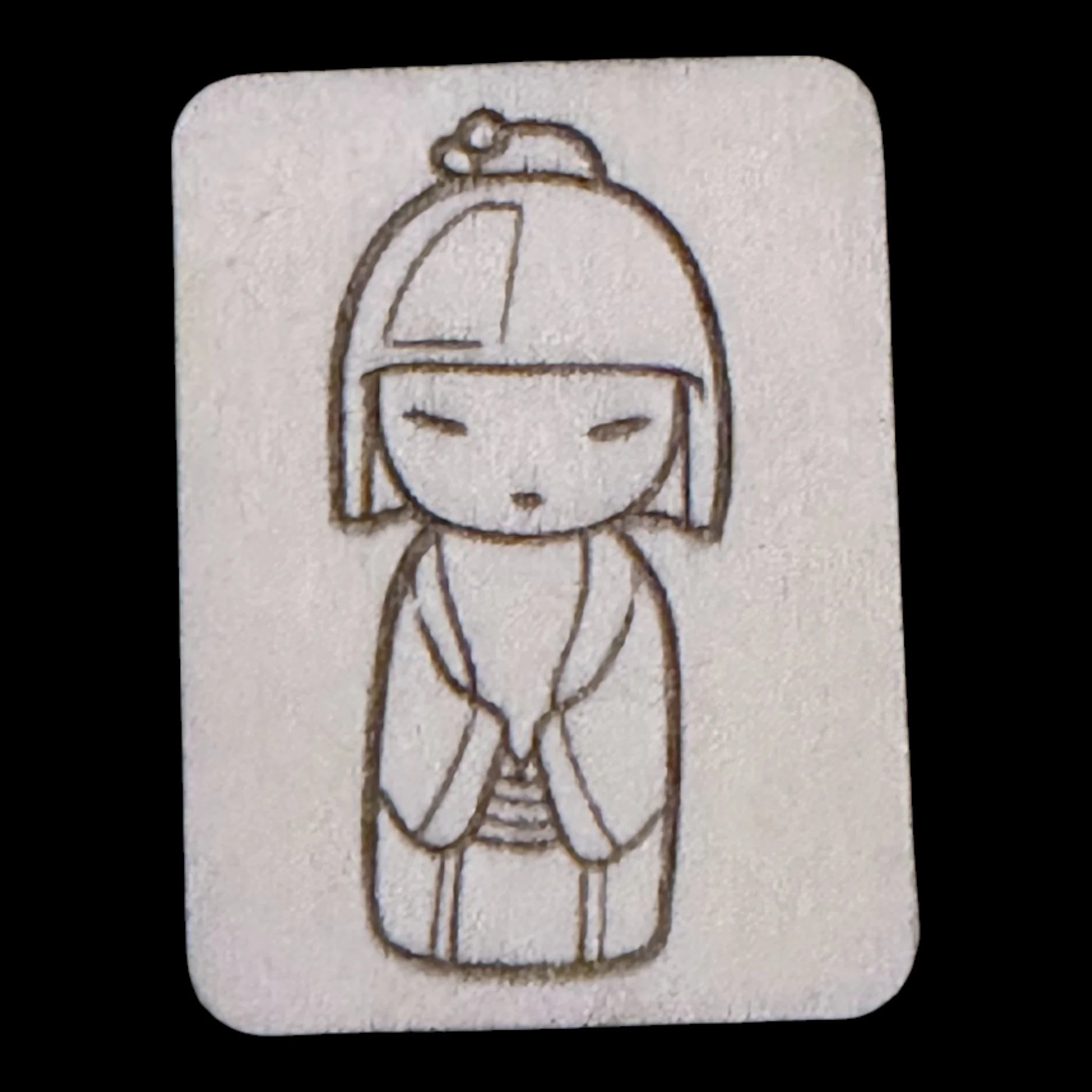Geisha – Handcrafted Engraved Wooden Mahjong Tiles - Various Sizes