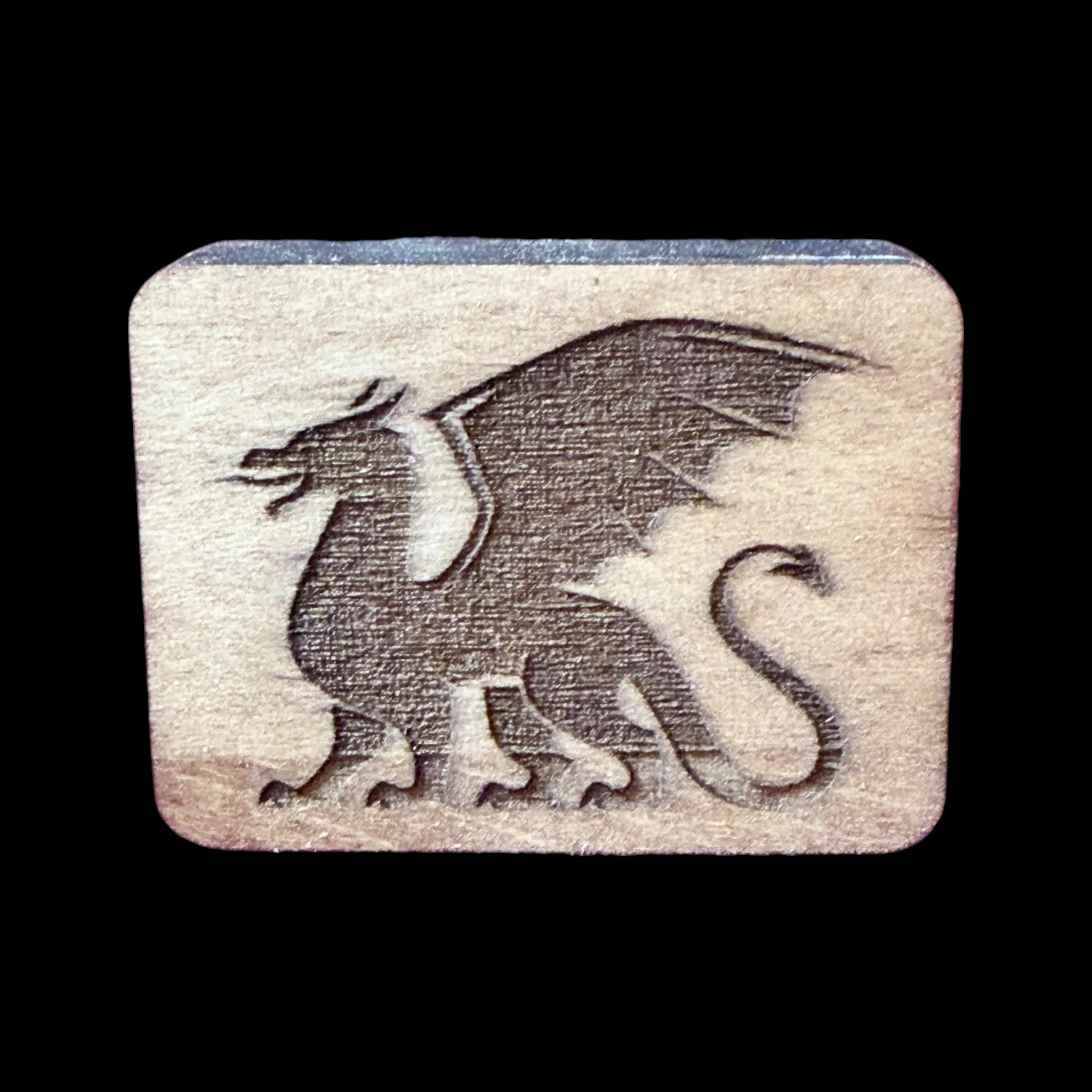 Dragon – Handcrafted Engraved Wooden Mahjong Tiles - Various Sizes