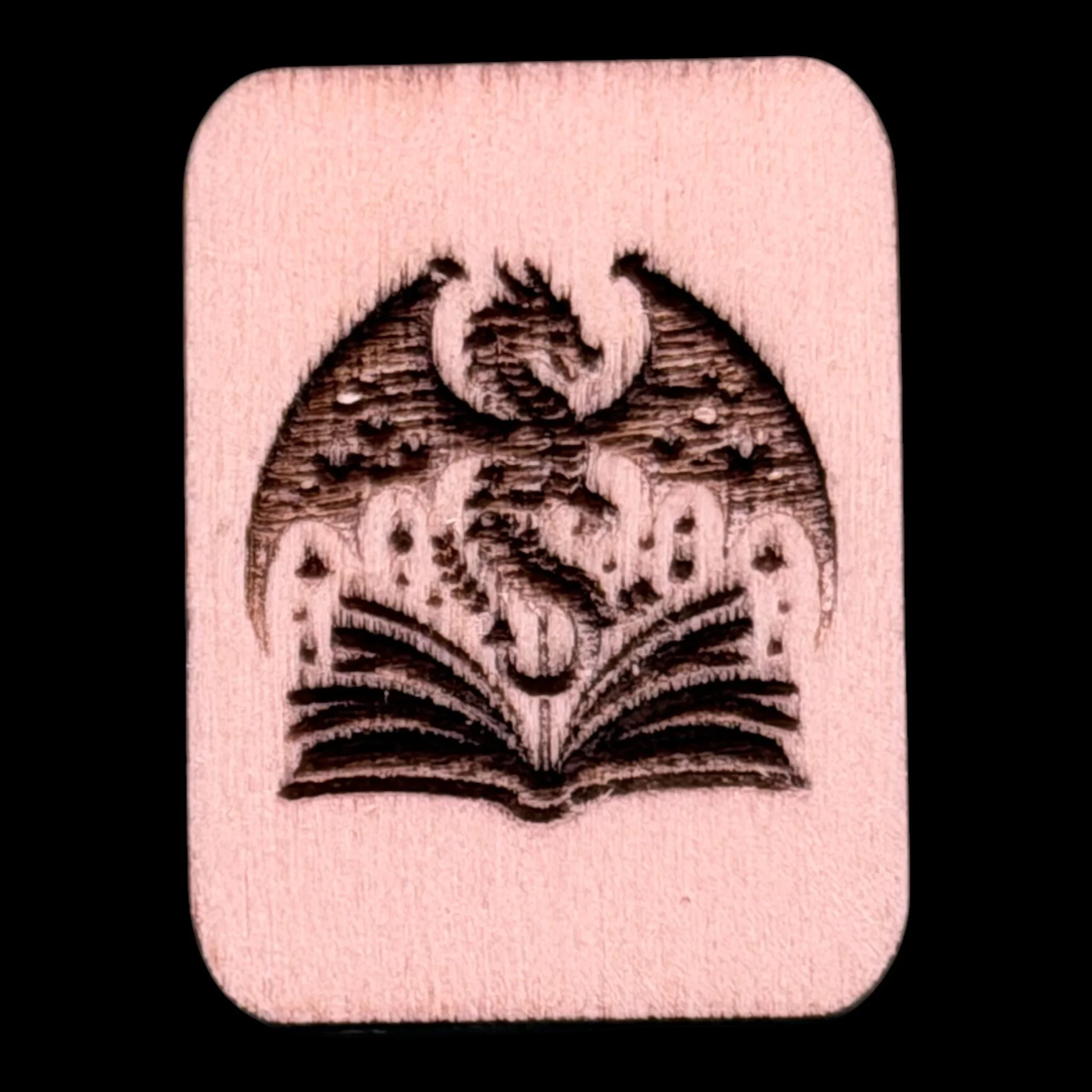 Book Dragon – Handcrafted Engraved Wooden Mahjong Tiles - Various Sizes