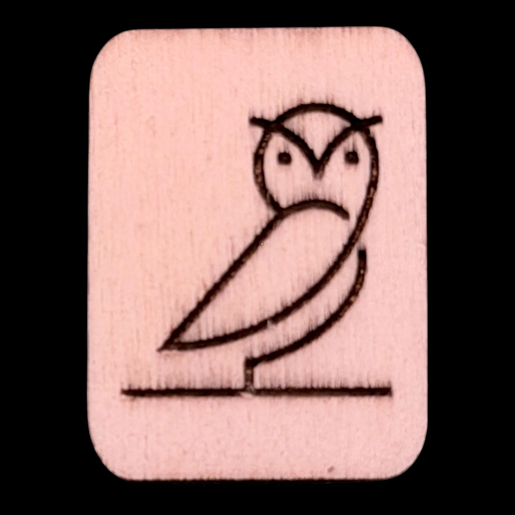 Owls – Handcrafted Engraved Wooden Mahjong Tiles - Various Sizes