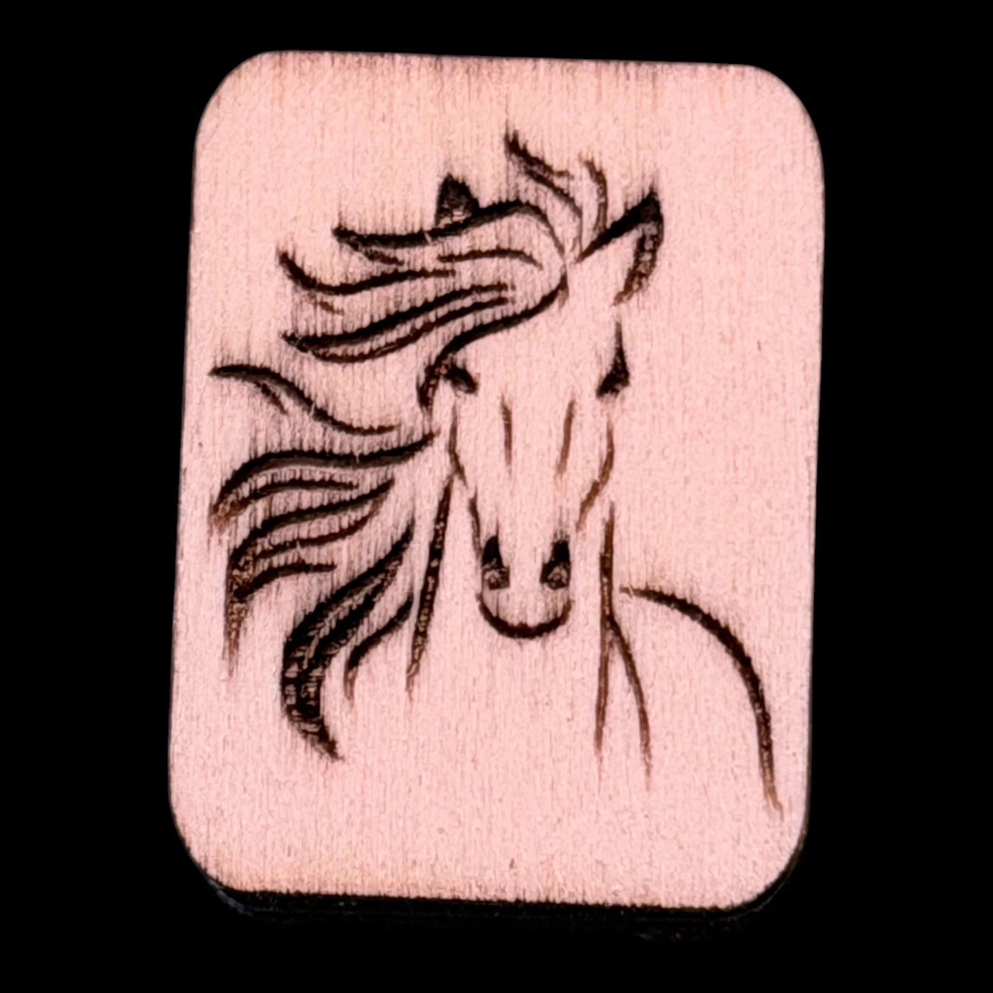 Year of the Horse – Handcrafted Engraved Wooden Mahjong Tiles - Various Sizes