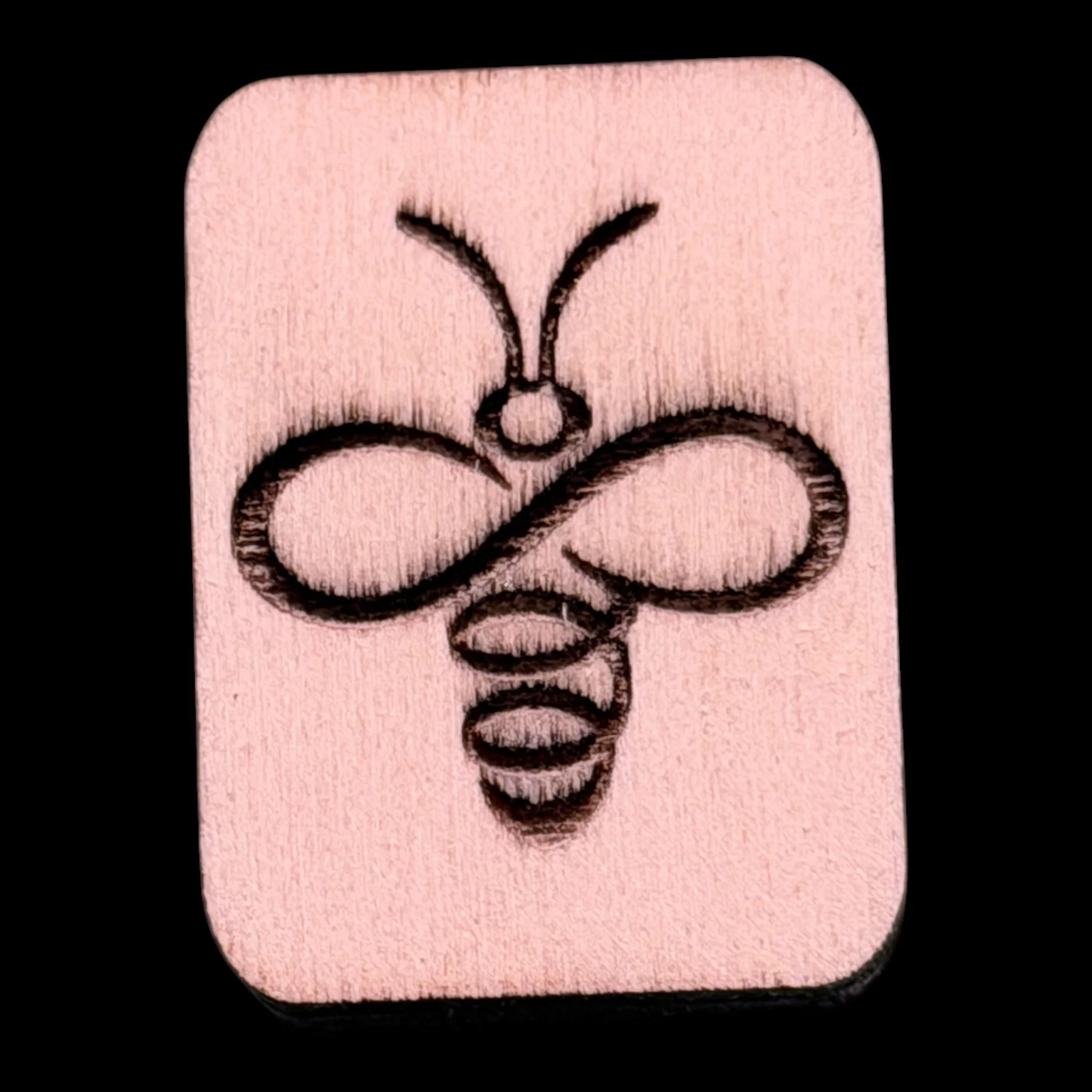 Bee – Handcrafted Engraved Wooden Mahjong Tiles - Various Sizes