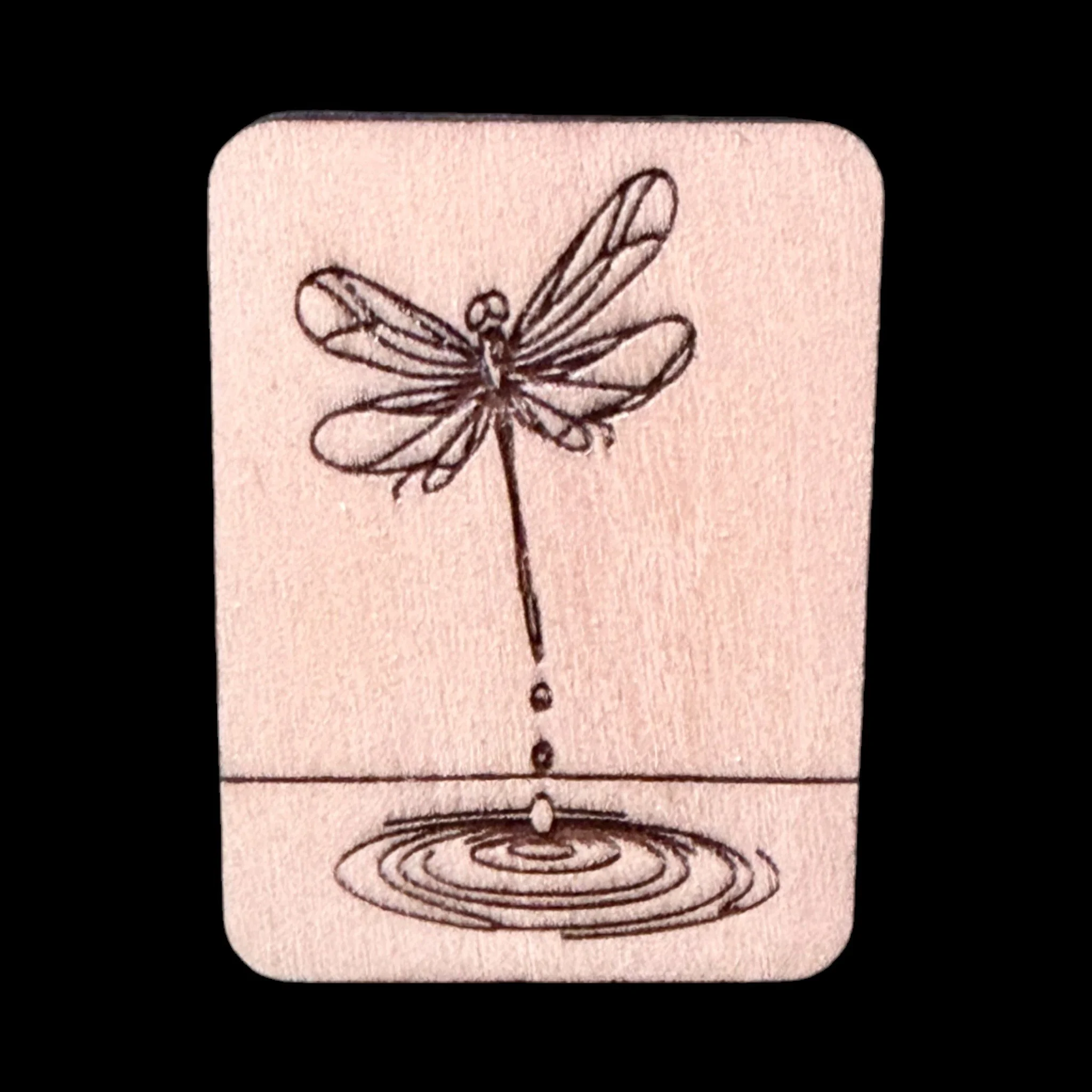 Dragonfly – Handcrafted Engraved Wooden Mahjong Tiles - Various Sizes