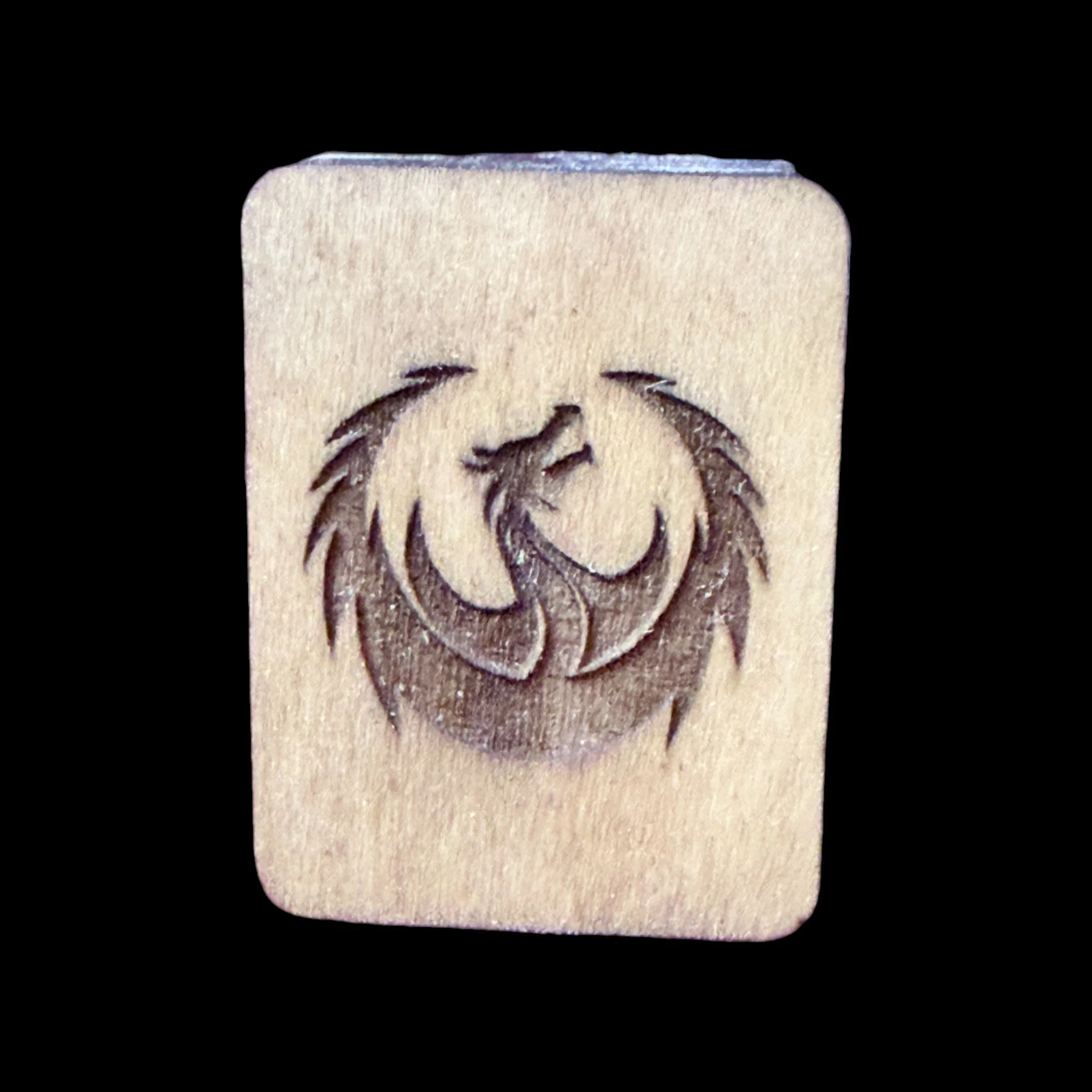 Dragon – Handcrafted Engraved Wooden Mahjong Tiles - Various Sizes