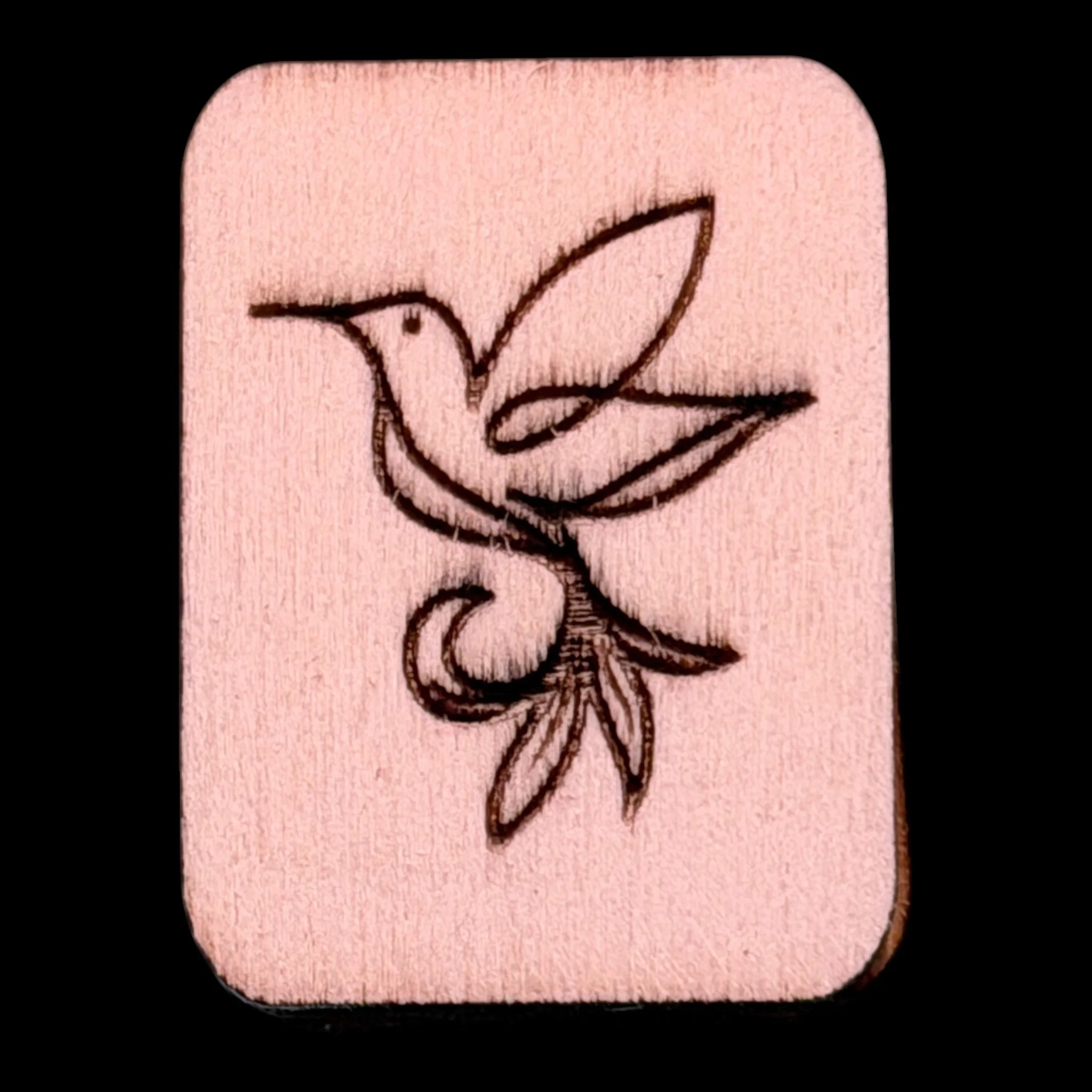 Hummingbird – Handcrafted Engraved Wooden Mahjong Tiles - Various Sizes
