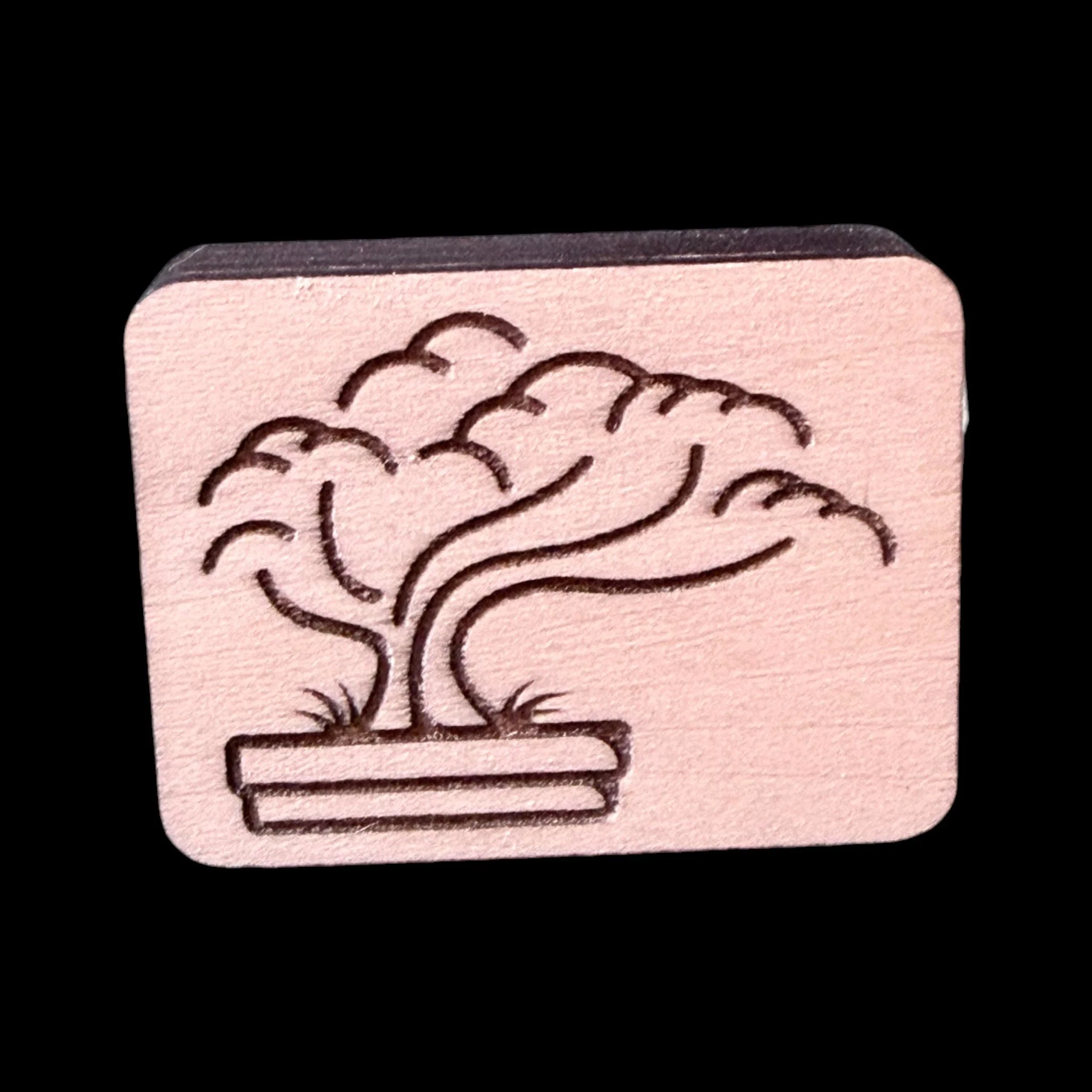 Bonsai – Handcrafted Engraved Wooden Mahjong Tiles - Various Sizes