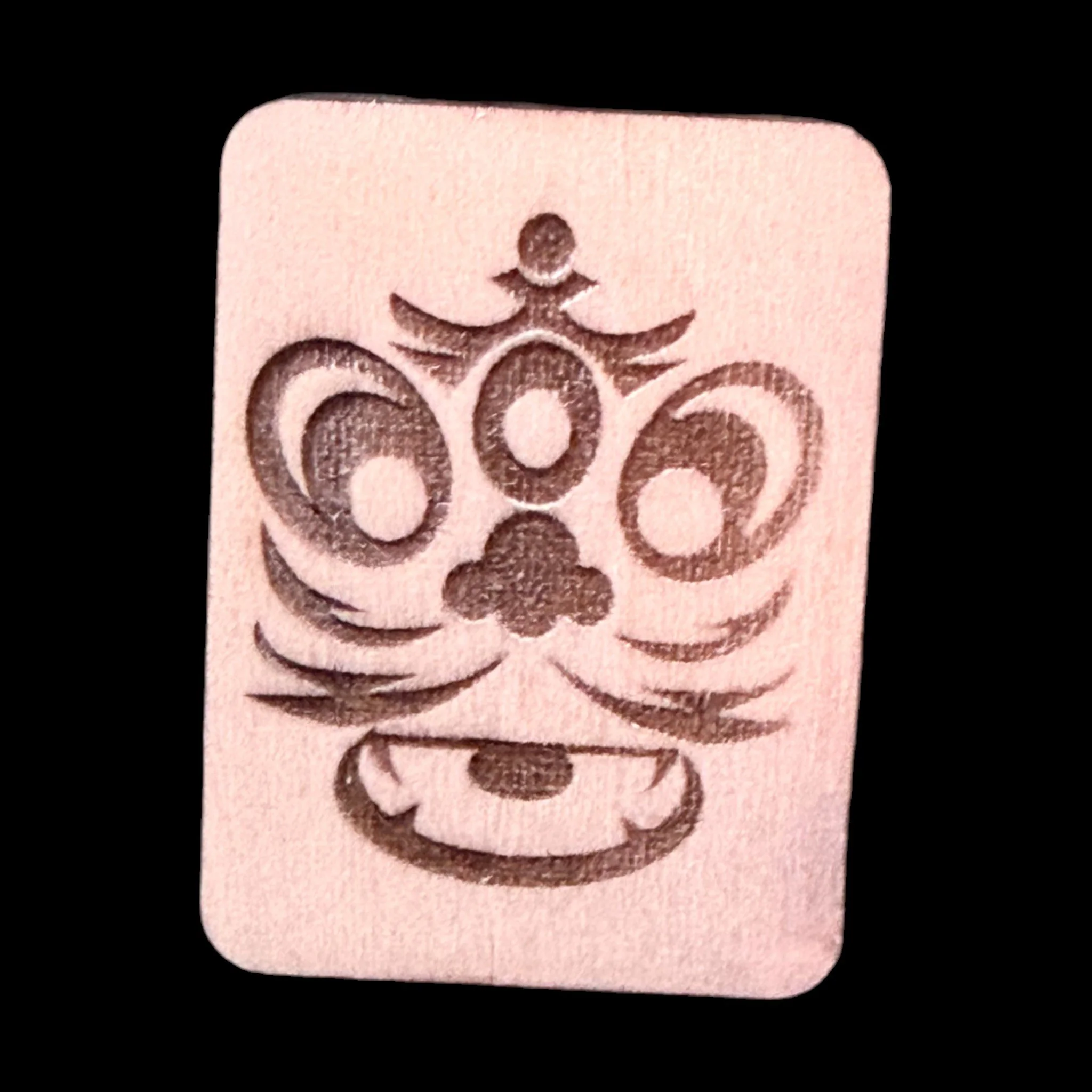 Dragon  – Handcrafted Engraved Wooden Mahjong Tiles - Various Sizes