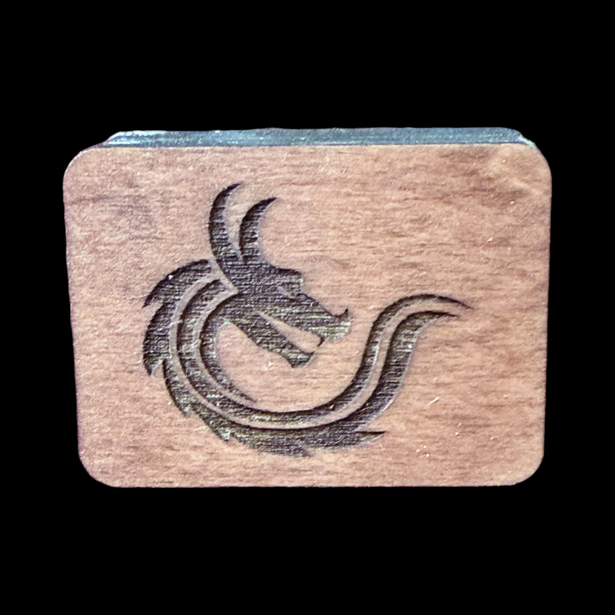 Dragon – Handcrafted Engraved Wooden Mahjong Tiles - Various Sizes
