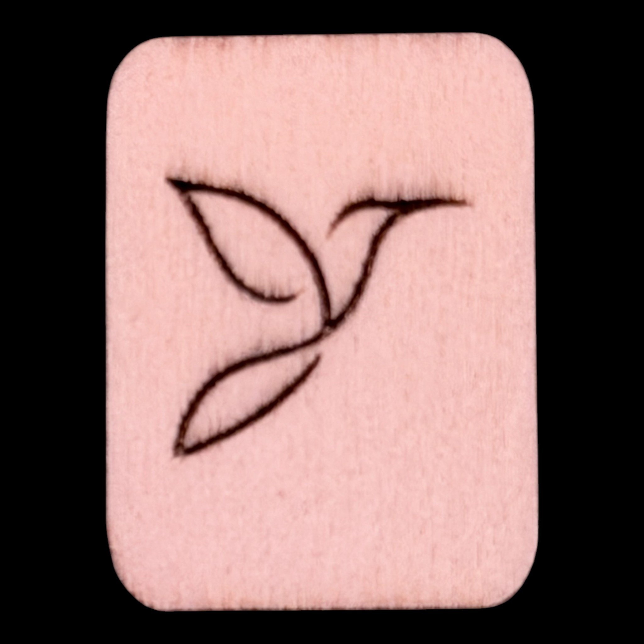 Hummingbird – Handcrafted Engraved Wooden Mahjong Tiles - Various Sizes