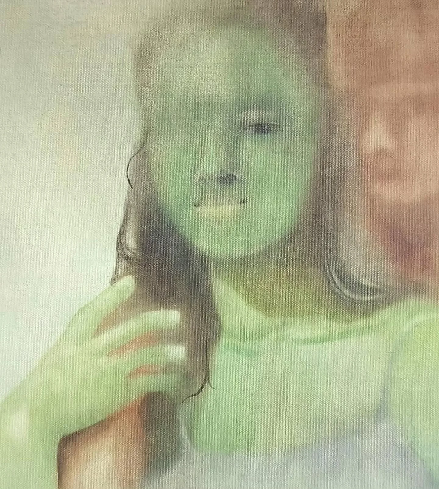 Paintings often become significantly worse before they get better.

#paintingprocess, #contemporarypainting, #figurativepainting #artiststudio, #GlasgowArtists