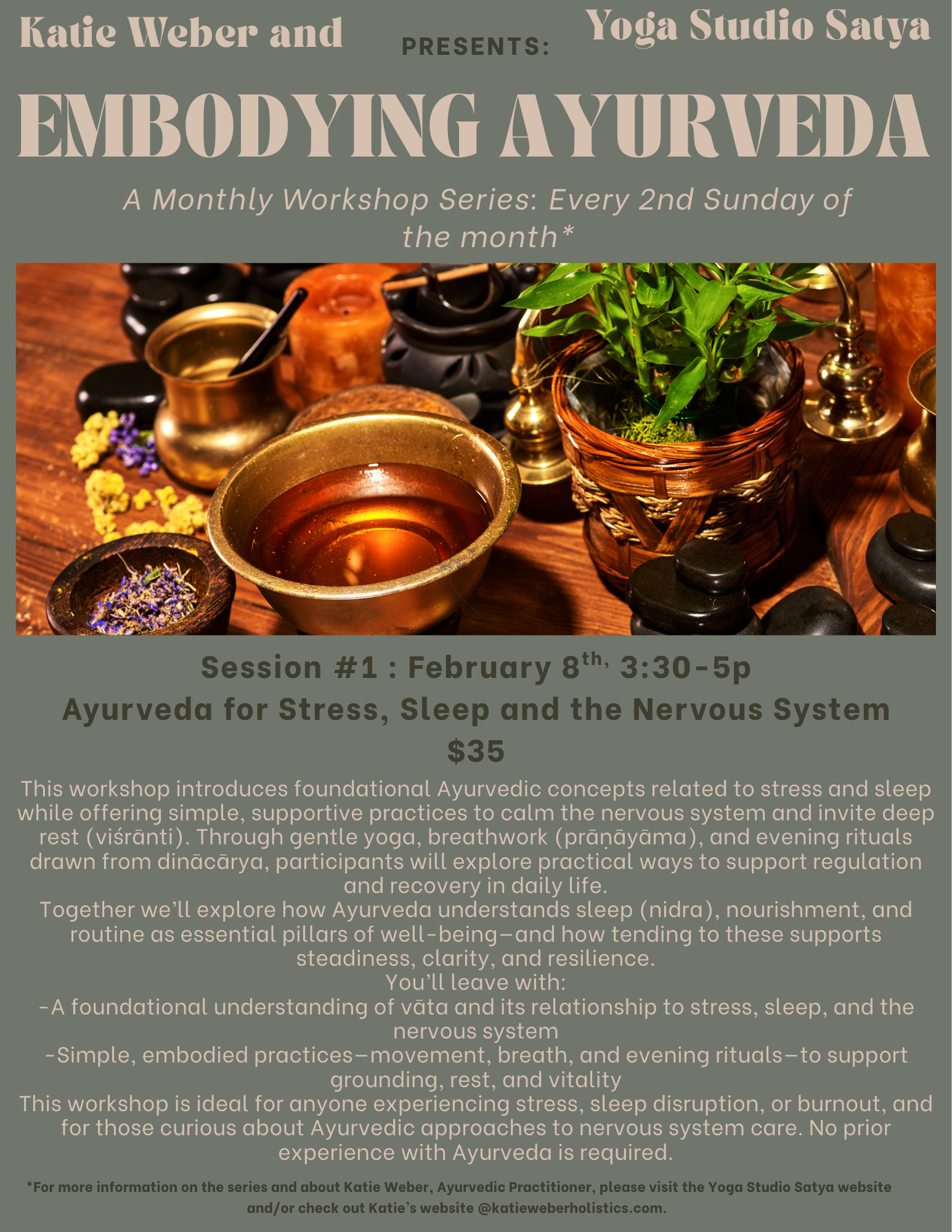 Flyer with information on the event.